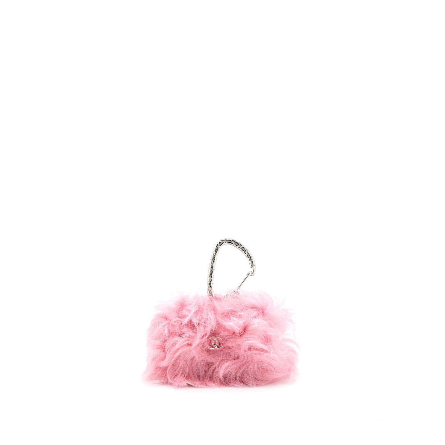 Chanel 21K Mini Flap Bag Jewel Hook Shearling Lambskin Pink