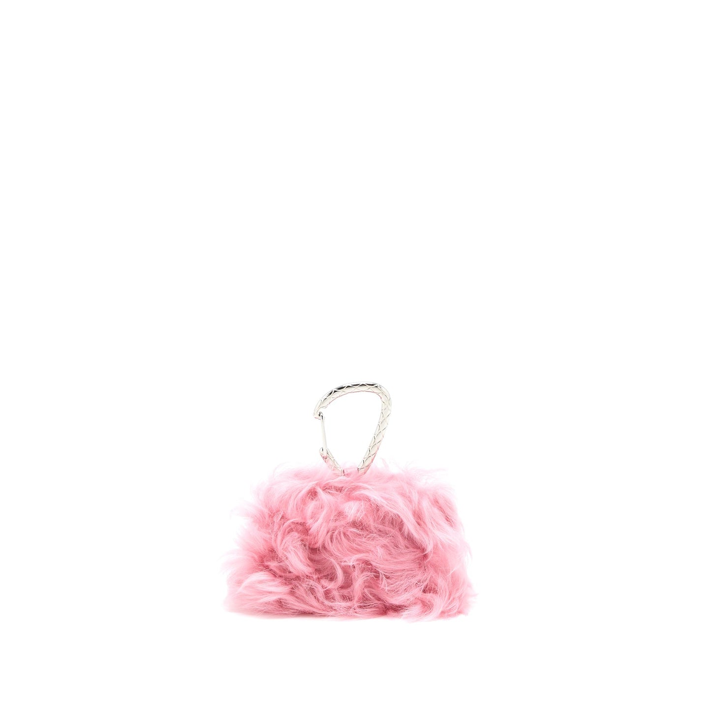 Chanel 21K Mini Flap Bag Jewel Hook Shearling Lambskin Pink