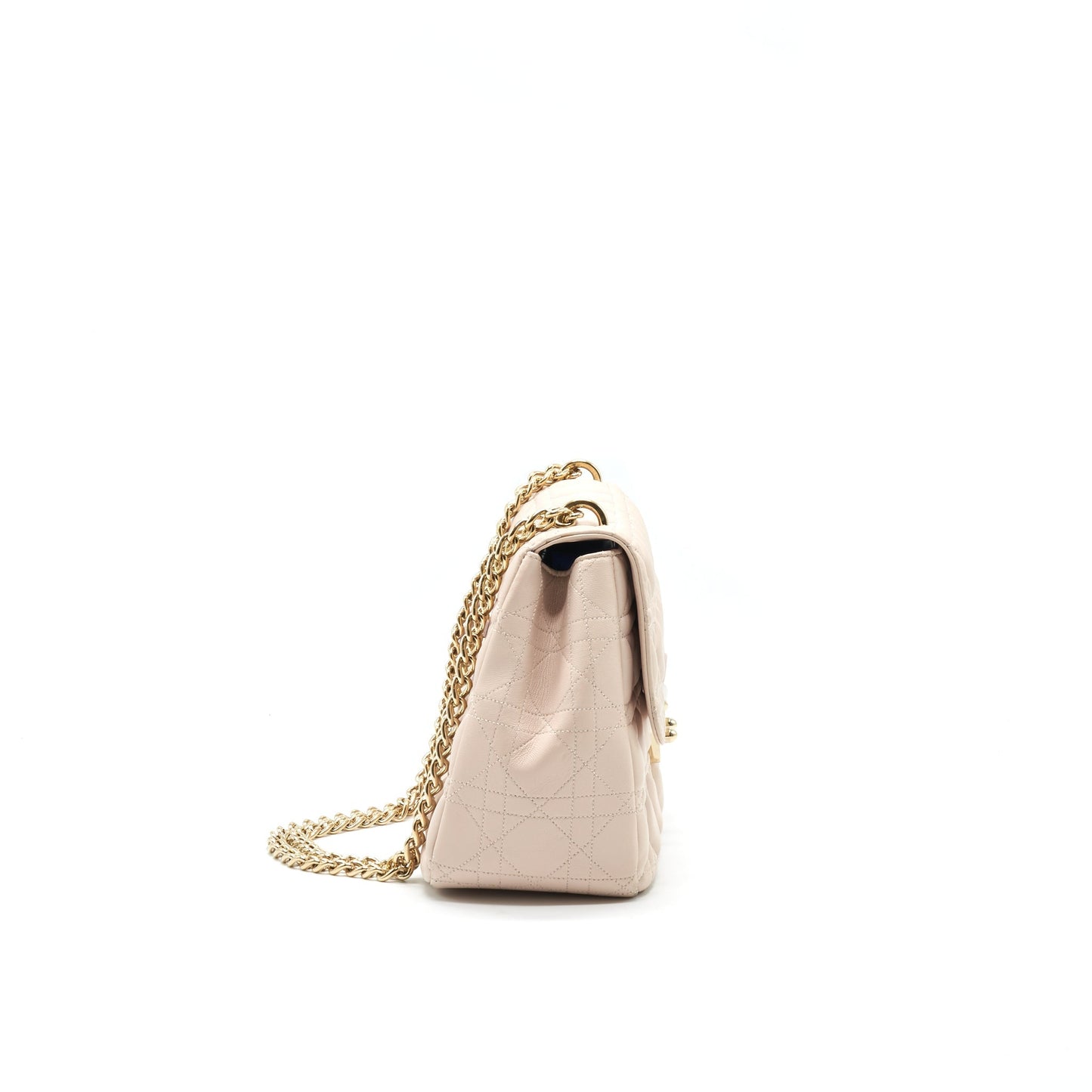 Christian Dior Cannage Leather Miss Dior Flap Purse in Light pink