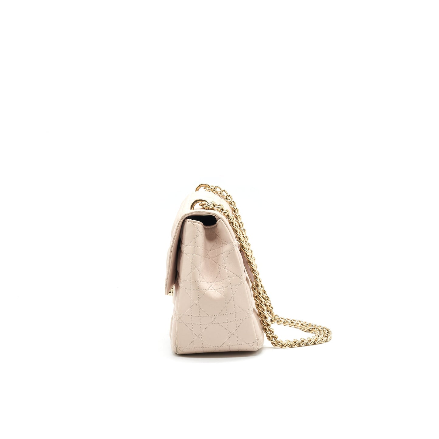 Christian Dior Cannage Leather Miss Dior Flap Purse in Light pink