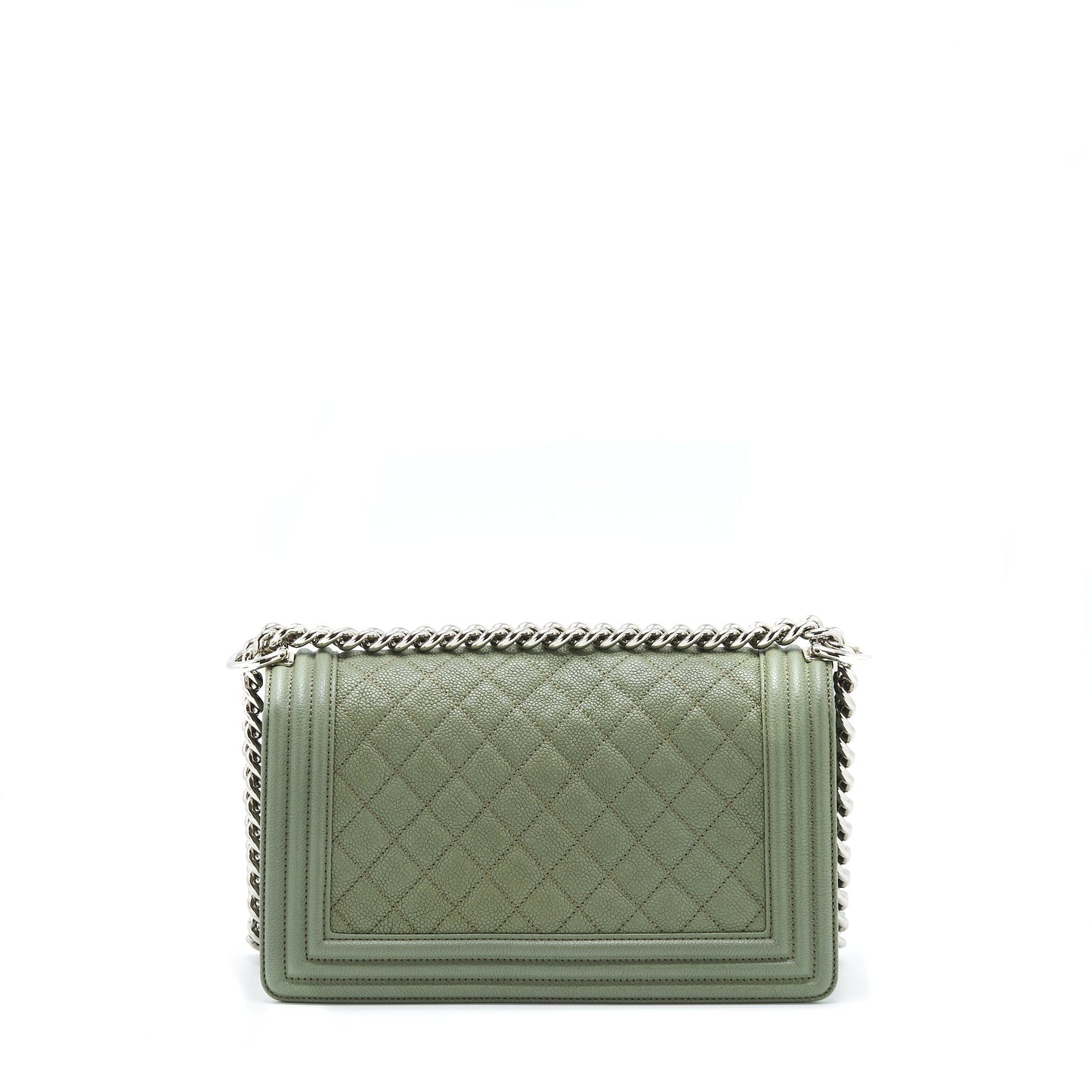 Chanel Medium Boy Bag Caviar Light Green