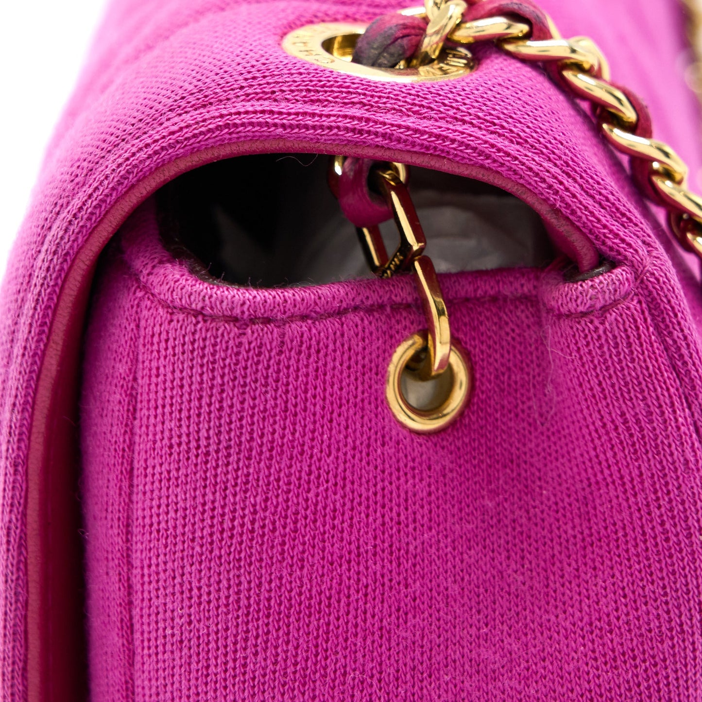 Chanel Seasonal Mini Flap Bag Fabric Pink L