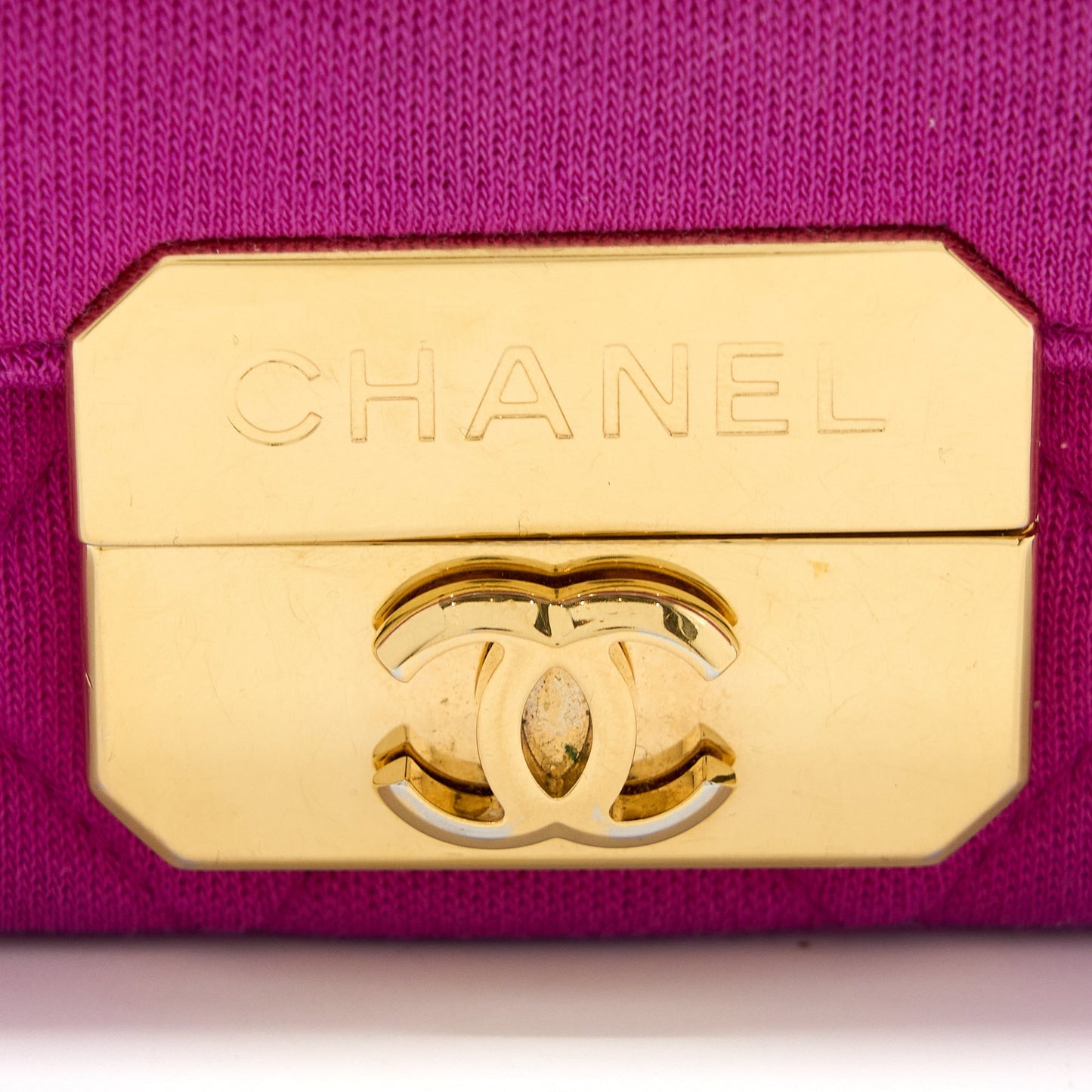 Chanel Seasonal Mini Flap Bag Fabric Pink L