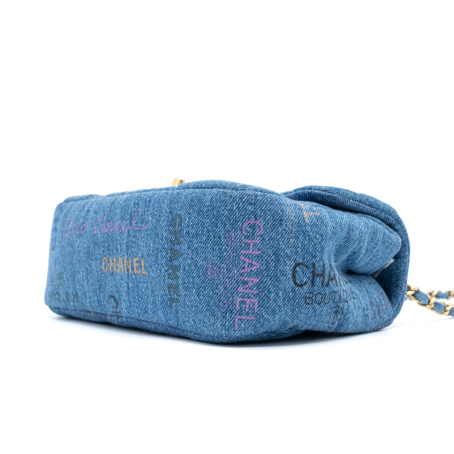 Chanel 22P Blue Denim Flap Bag Denim Blue Brushed  (Microchip)