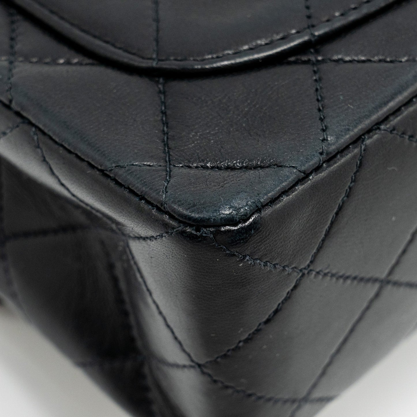 Chanel  Mini Square Flap Bag Lambskin Black