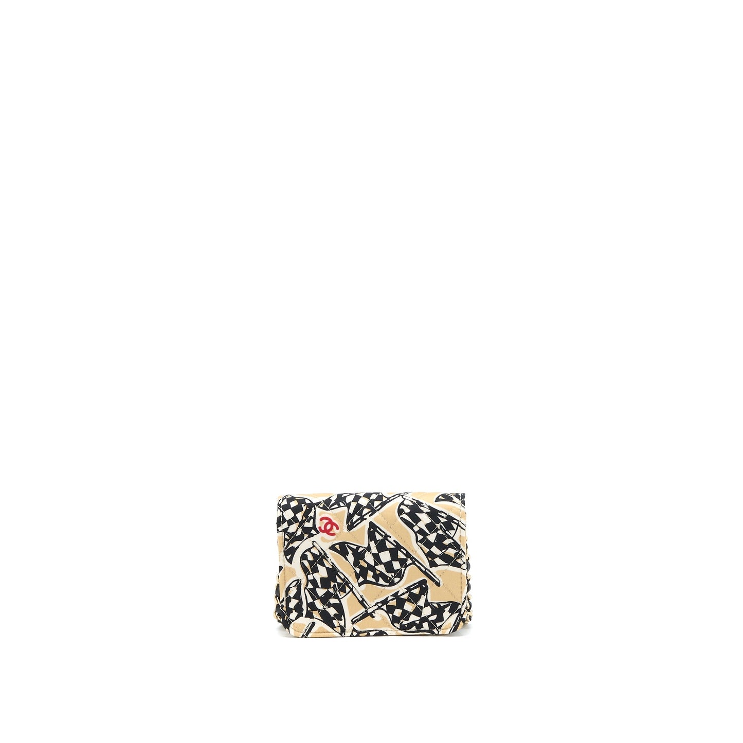 Chanel Mini Flap Bag Fabric Multicolour L (Microchip)