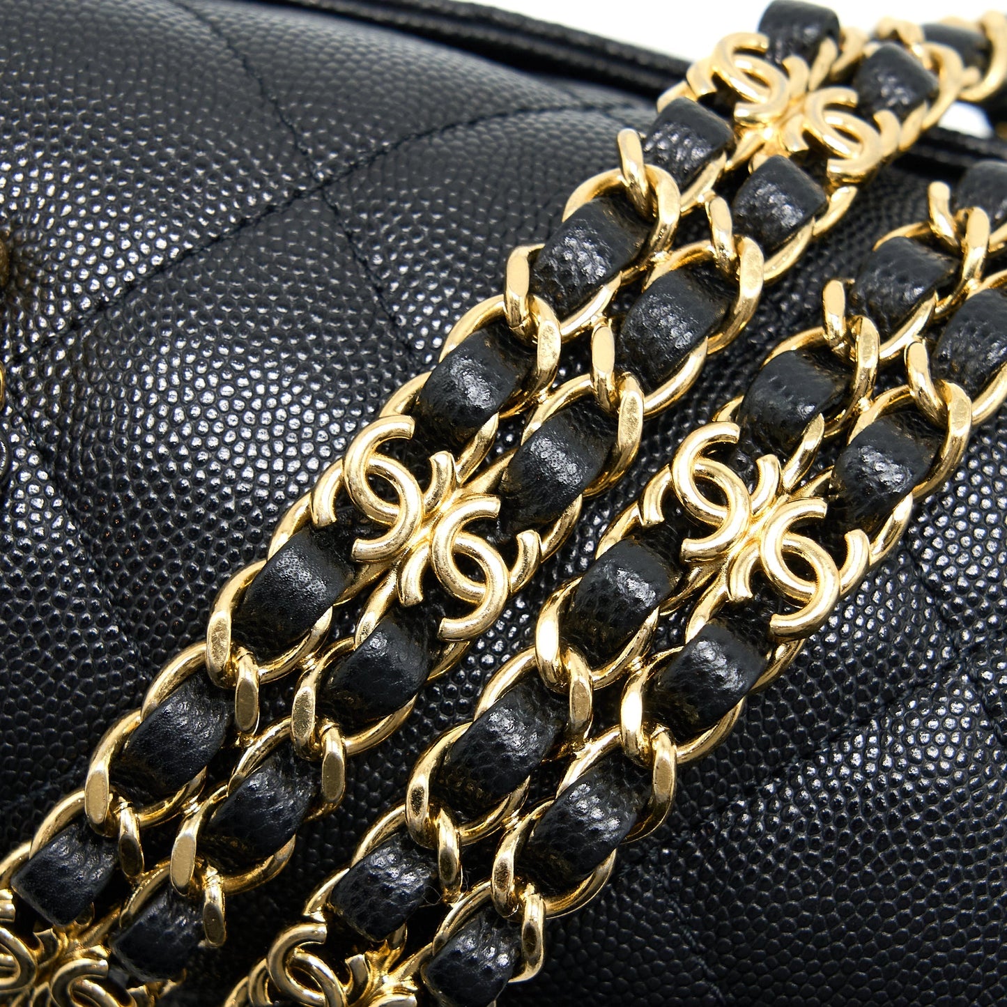 Chanel 22K Coco First Caviar Black  (Microchip)