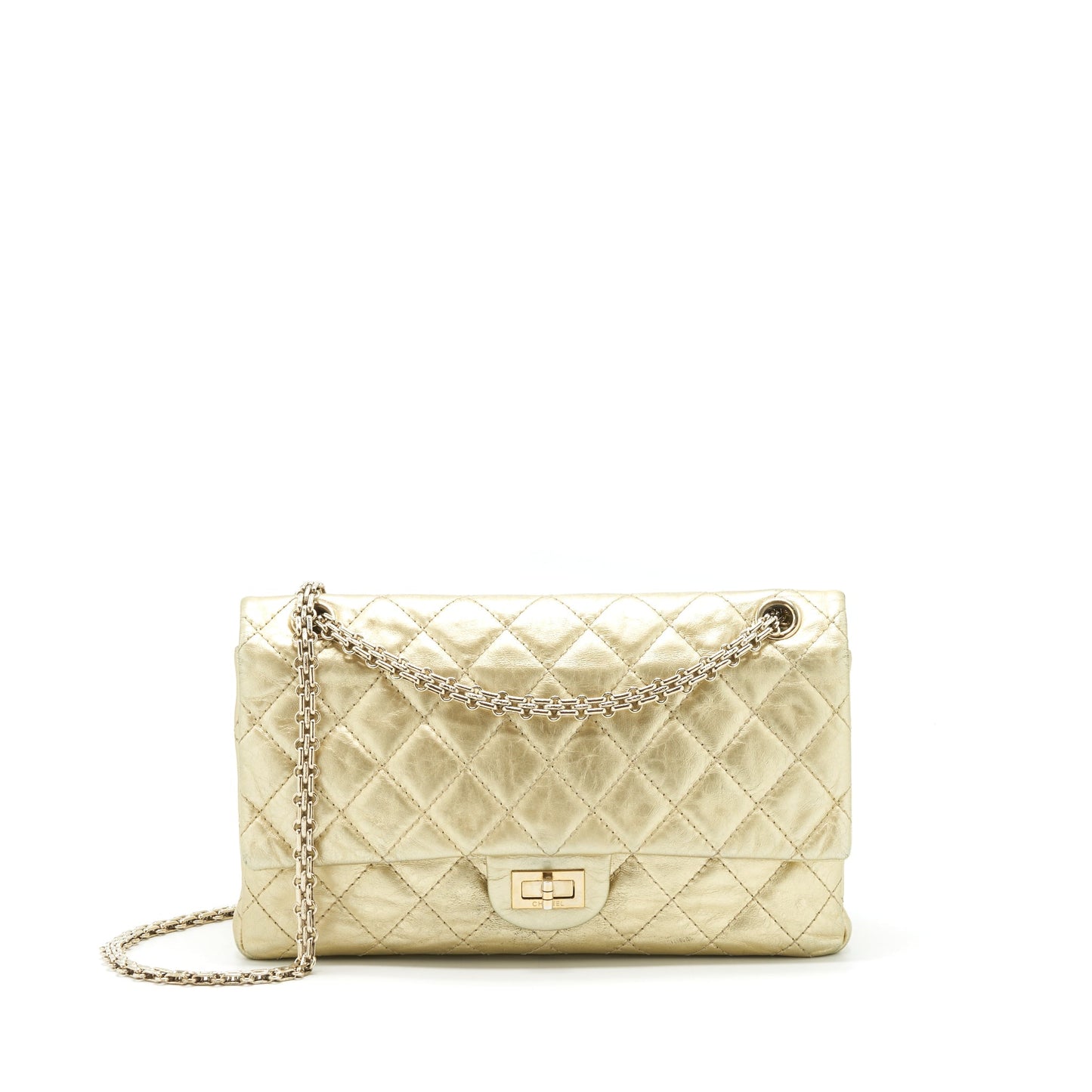 Chanel 2.55 Reissue 226 Double Flap Bag Gold
