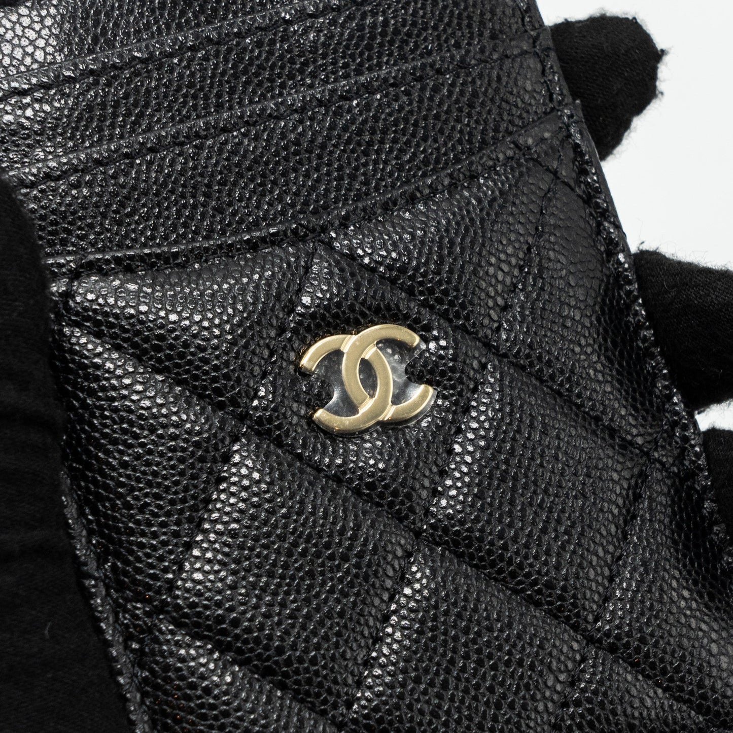 Chanel 23K Card Holder Caviar Black (Microchip)