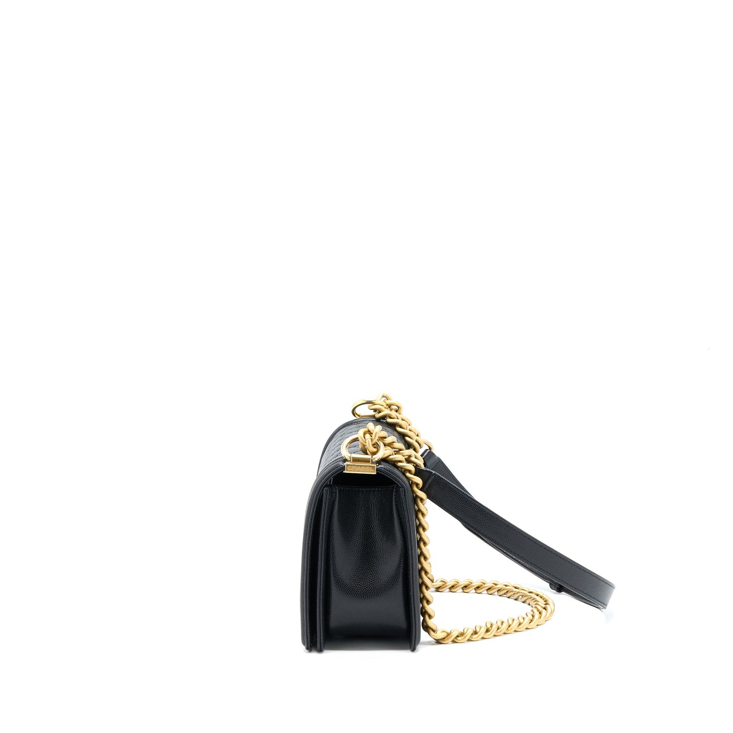 Chanel Medium Boy Bag Caviar Black Brushed
