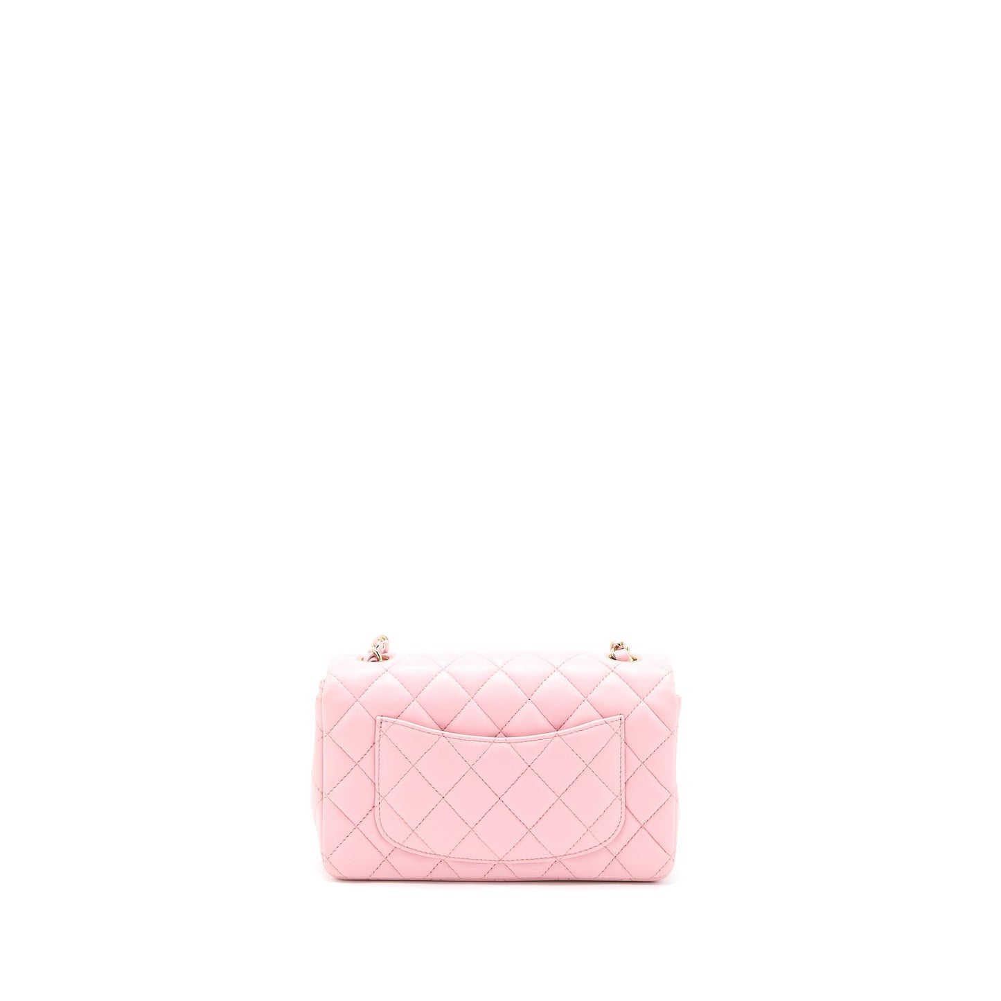 Chanel 21s Mini Rectangular Flap Bag Lambskin Pink L