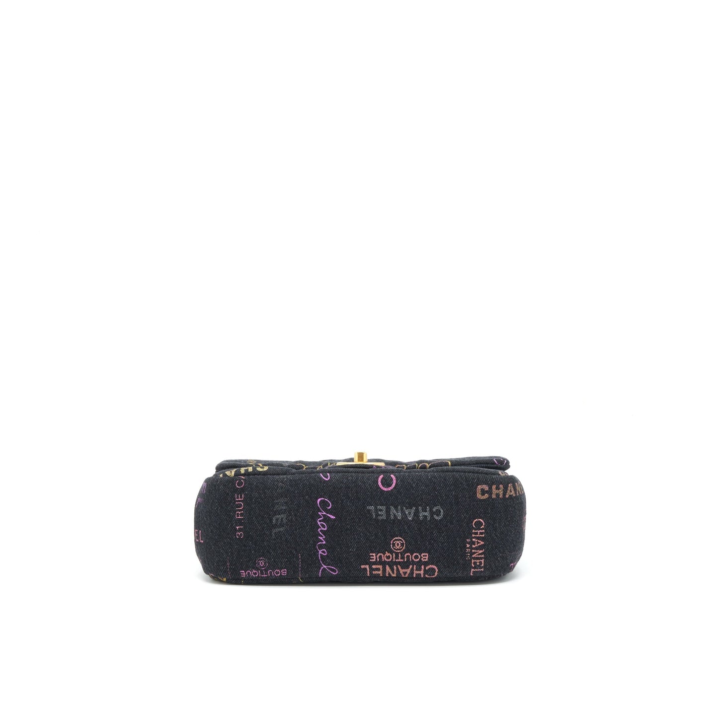 Chanel 22P Small Flap Bag 23cm Denim Black