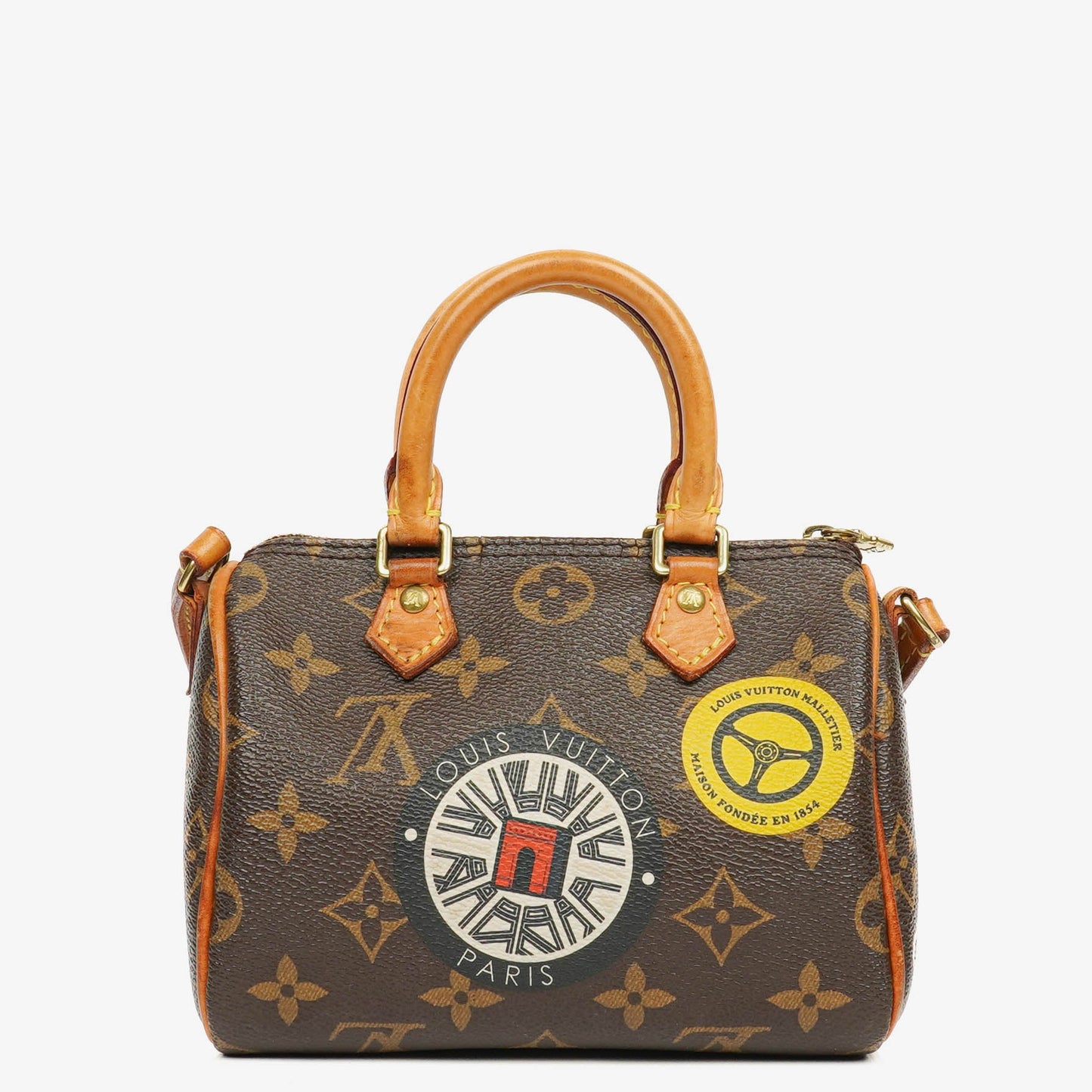 Louis Vuitton Nano  Bandouliere Limited Edition World Tour Monogram Canvas Bag