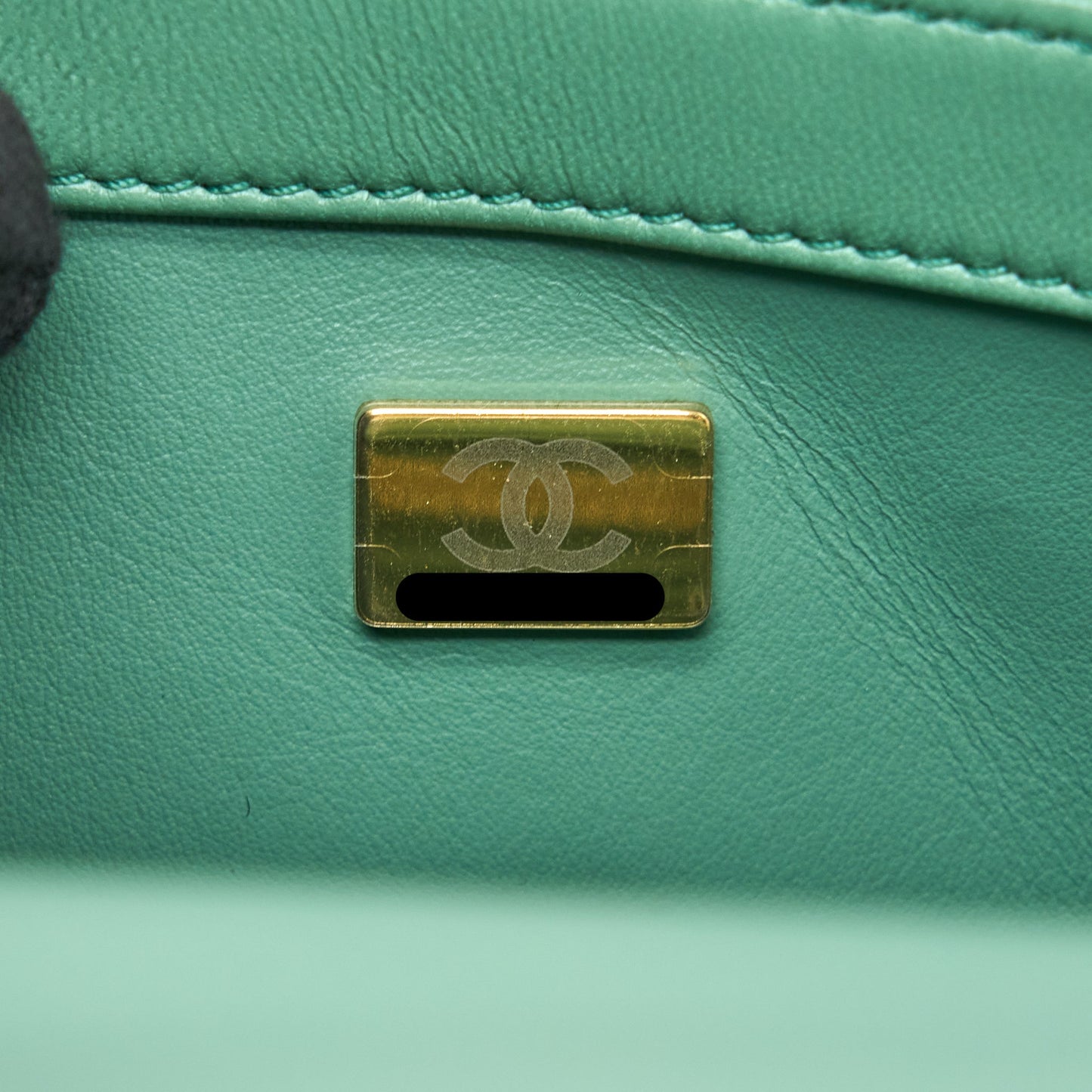 Chanel Pearl Crush Mini Rectangular Flap Bag Lambskin Green  (Microchip)