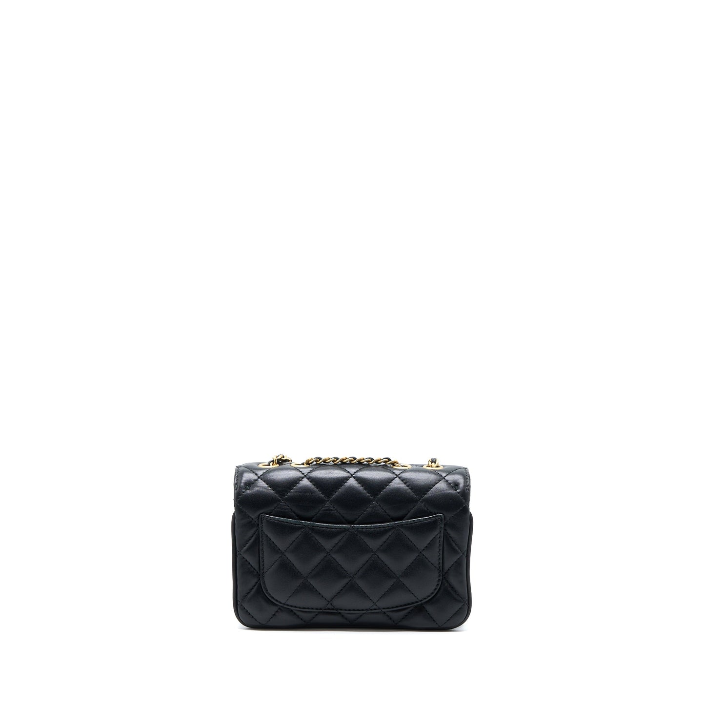Chanel Seasonal Flap Bag Lambskin Black Brushed