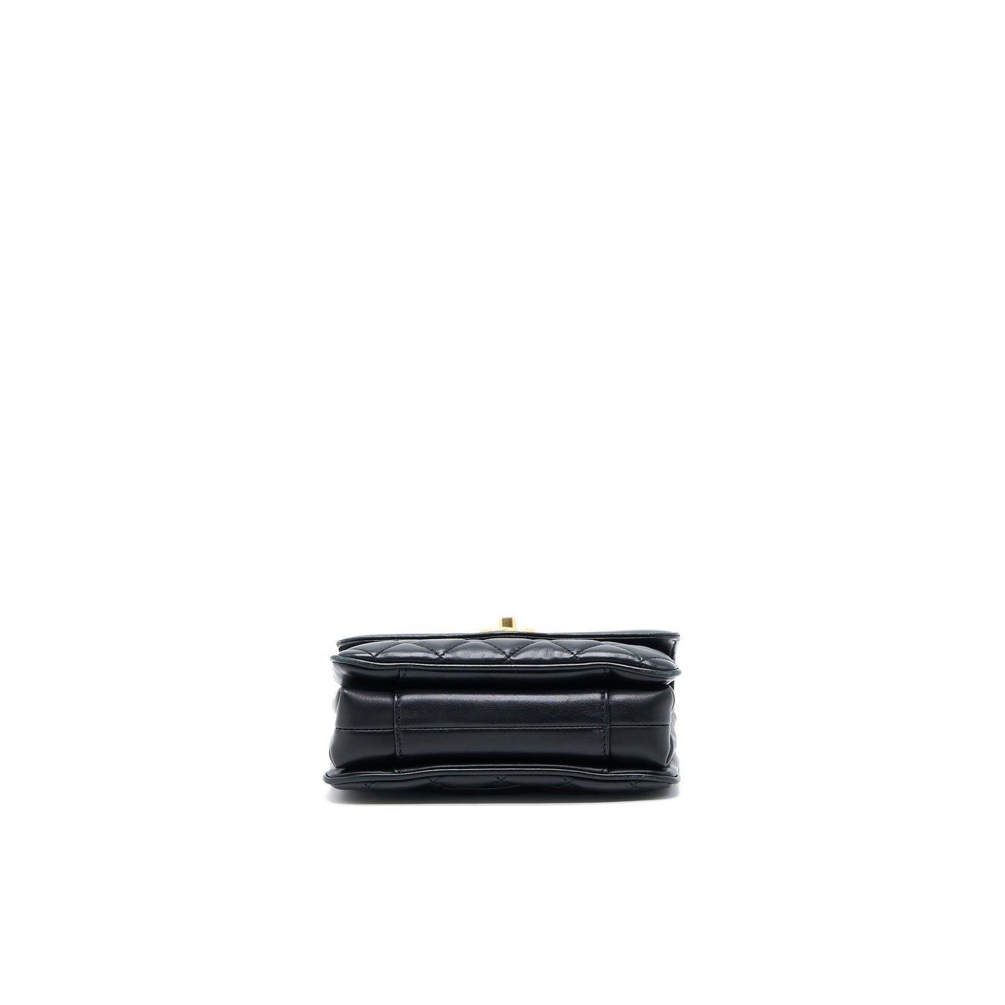 Chanel Seasonal Flap Bag Lambskin Black Brushed