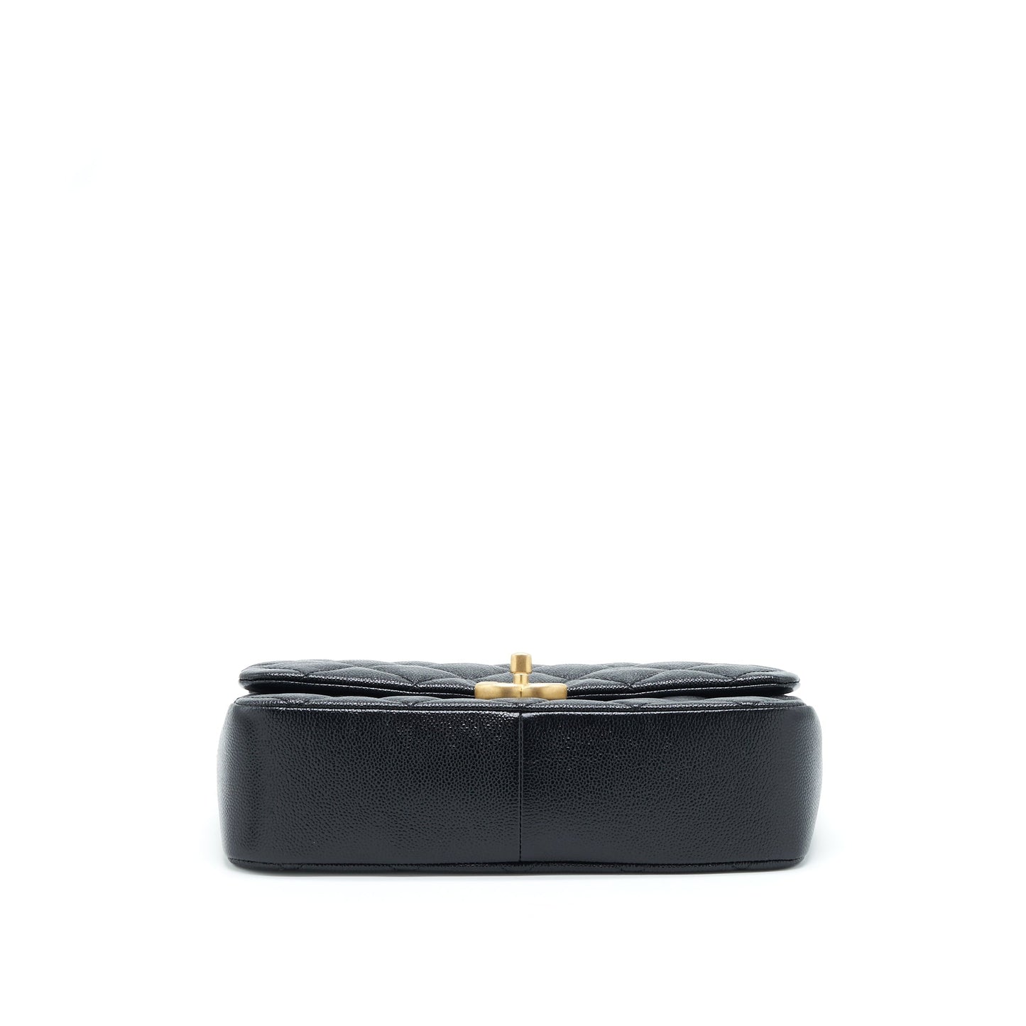 Chanel 22P Medium Melody Bag Grained Calfskin Black