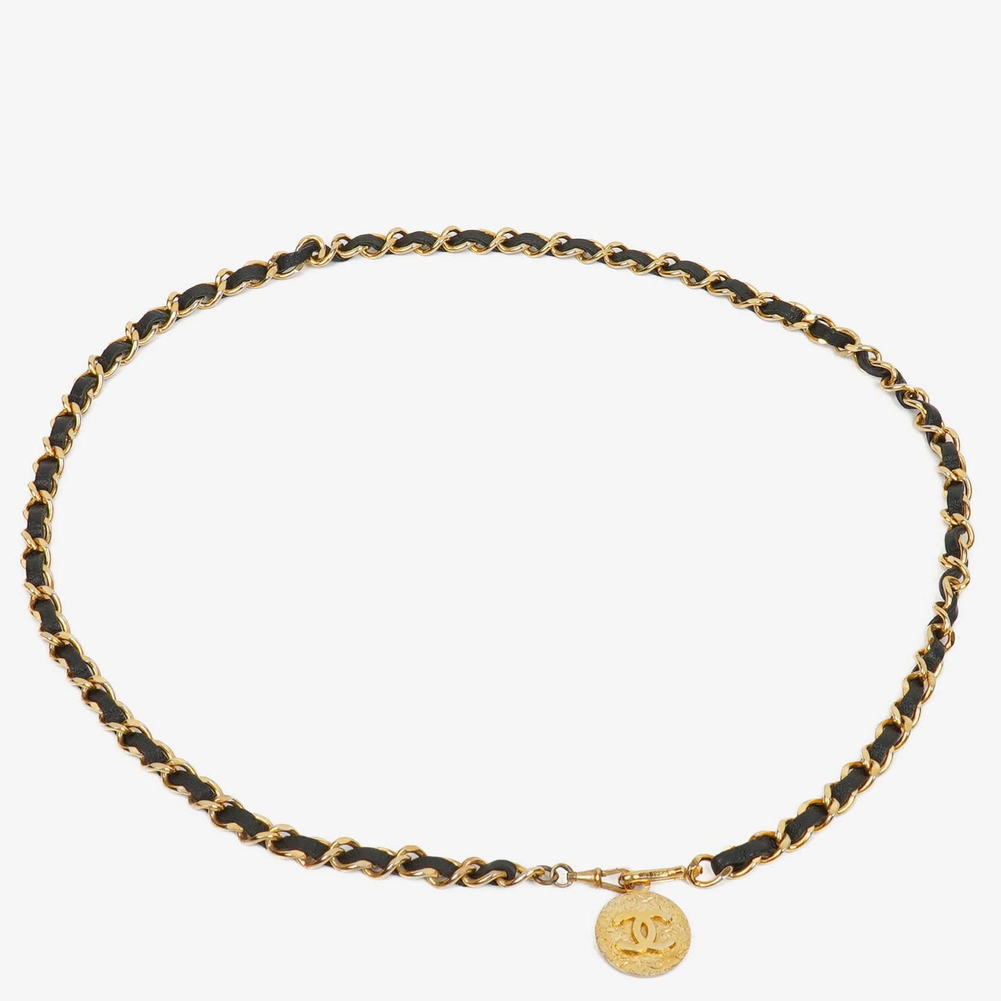 Chanel Lambskin Chain CC Medallion Belt