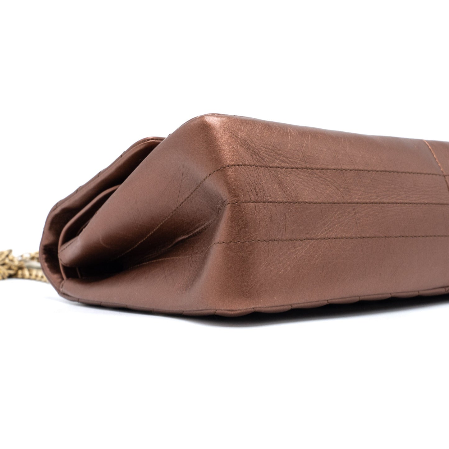 Chanel 2.55 226 Reissue Flap Bag Chevron Aged Calfskin Bronze Brushed
