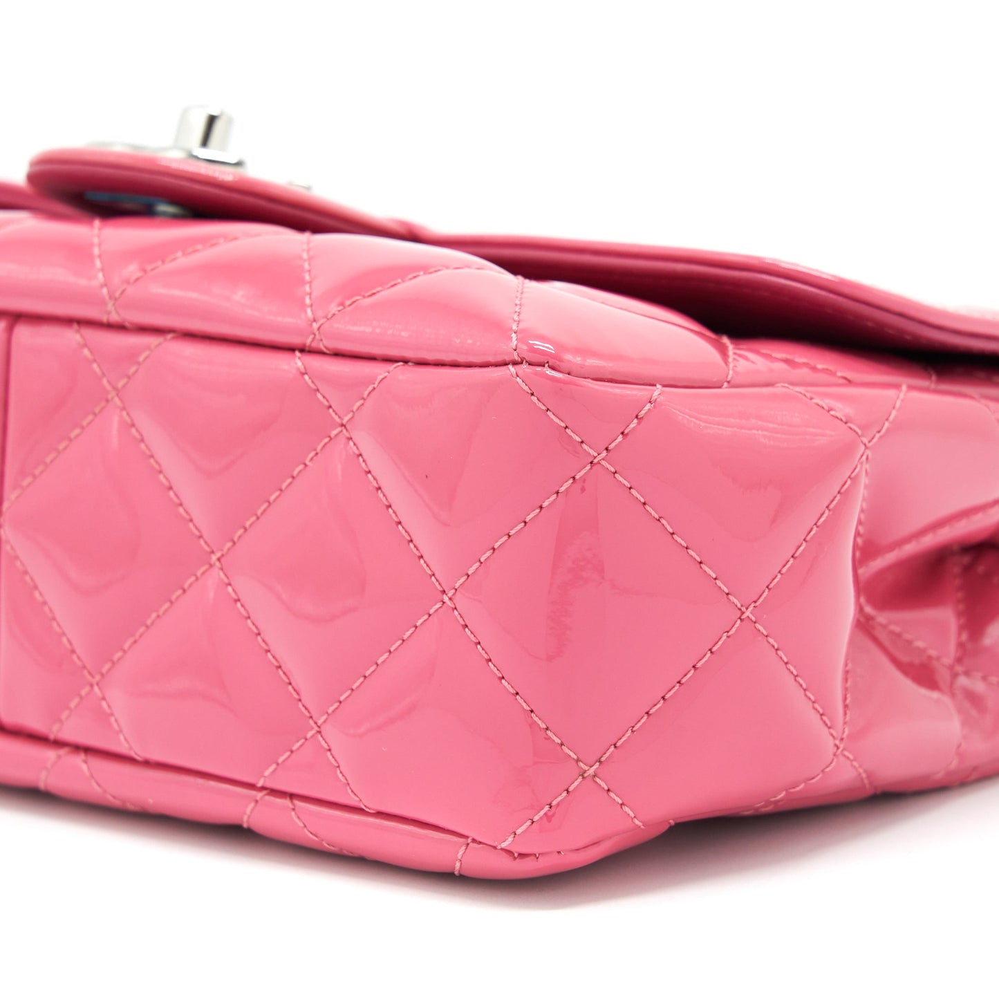 Chanel Coco Shine Flap Bag Patent Pink