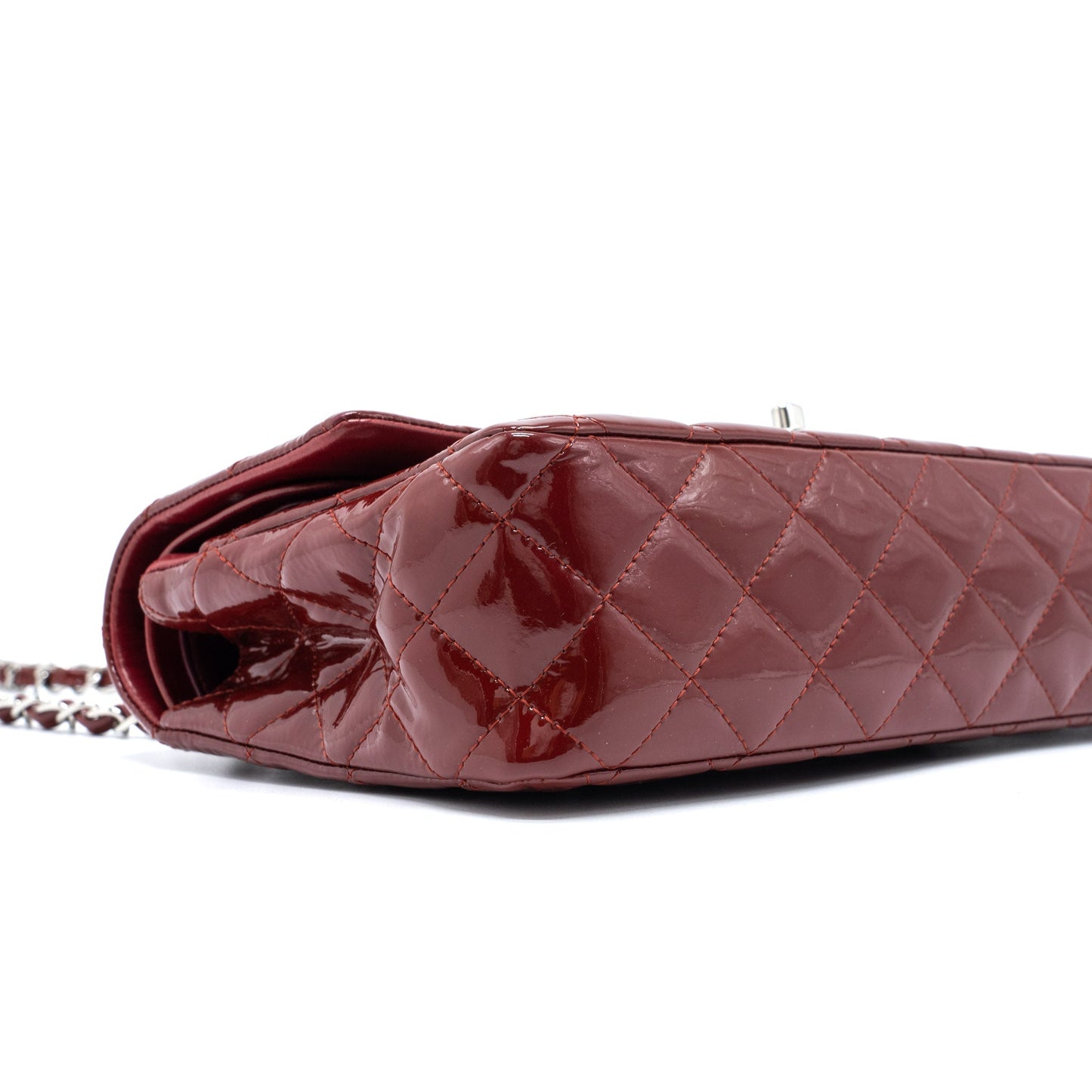 Chanel Medium Classic Double Flap Bag Patent Red
