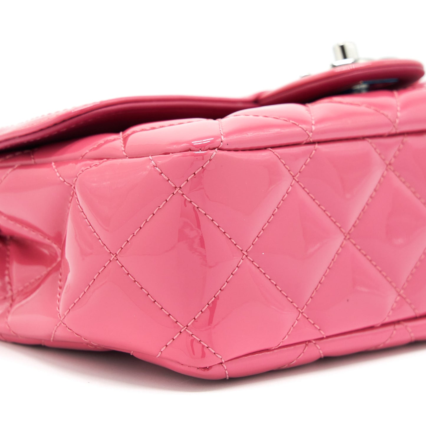 Chanel Coco Shine Flap Bag Patent Pink