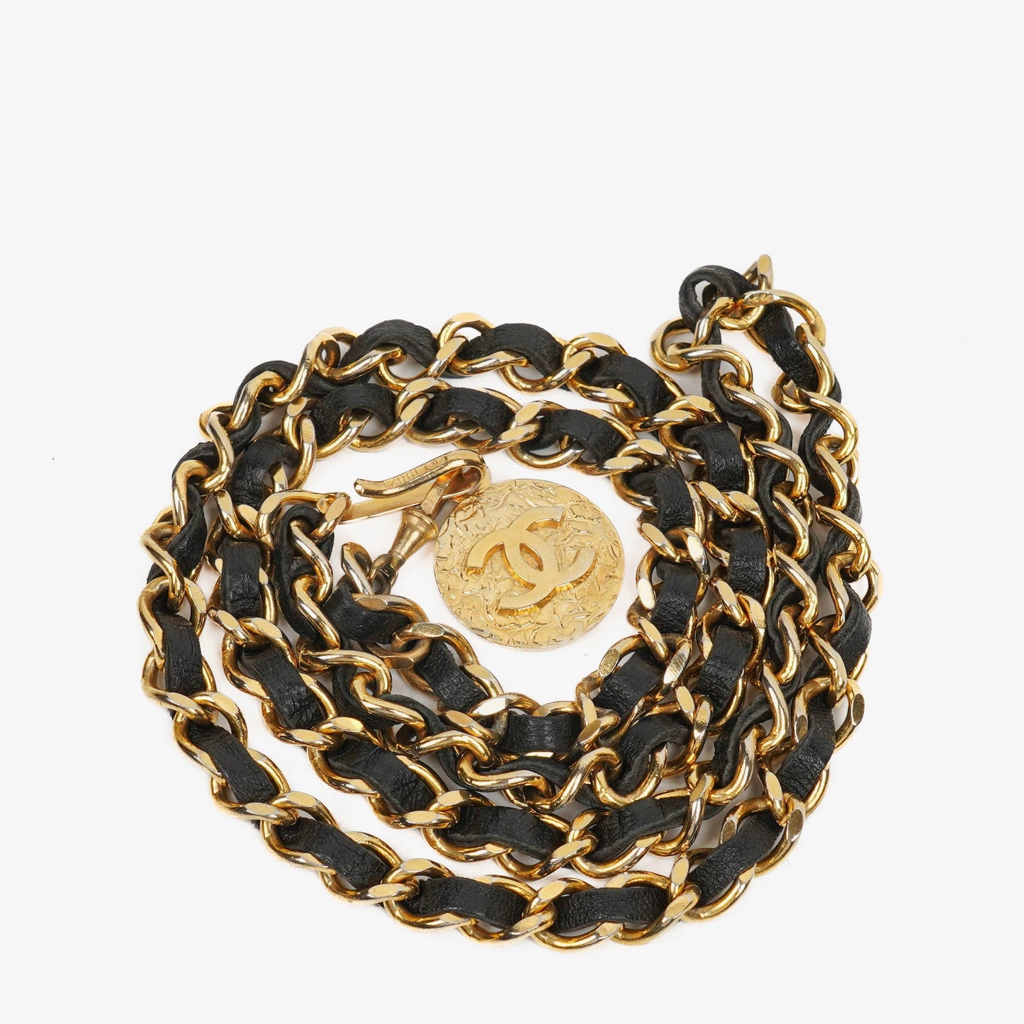 Chanel Lambskin Chain CC Medallion Belt
