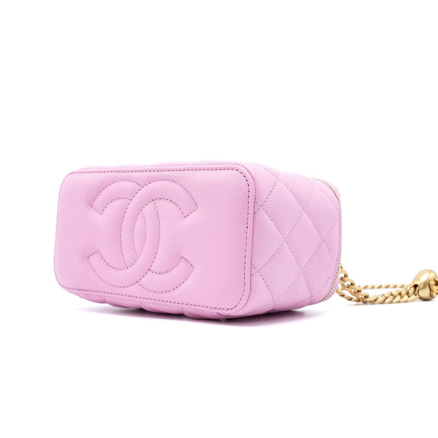 Chanel 23P Coco Love Long Vanity with Chain Caviar Pink  (Microchip)