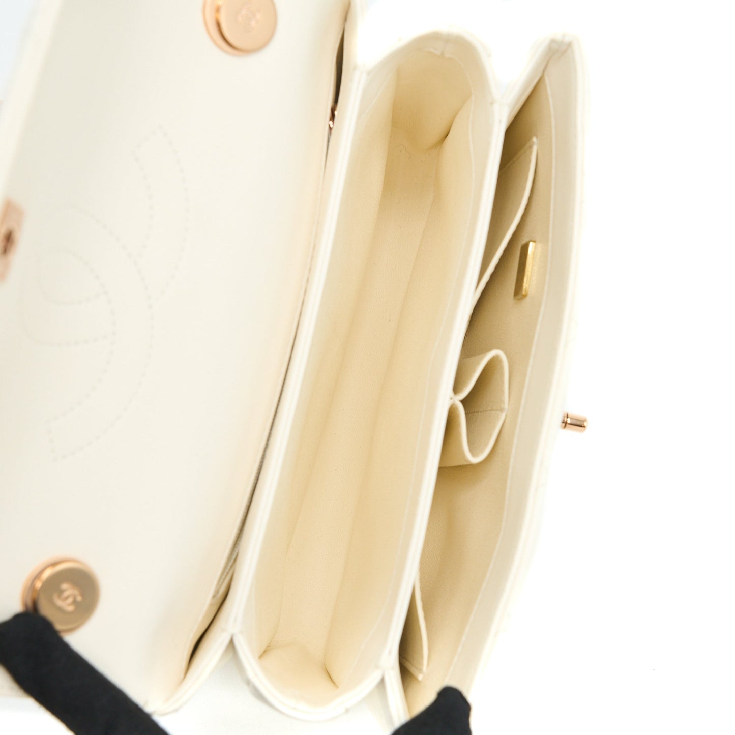 Chanel Small Trendy CC Lambskin White R (Microchip)