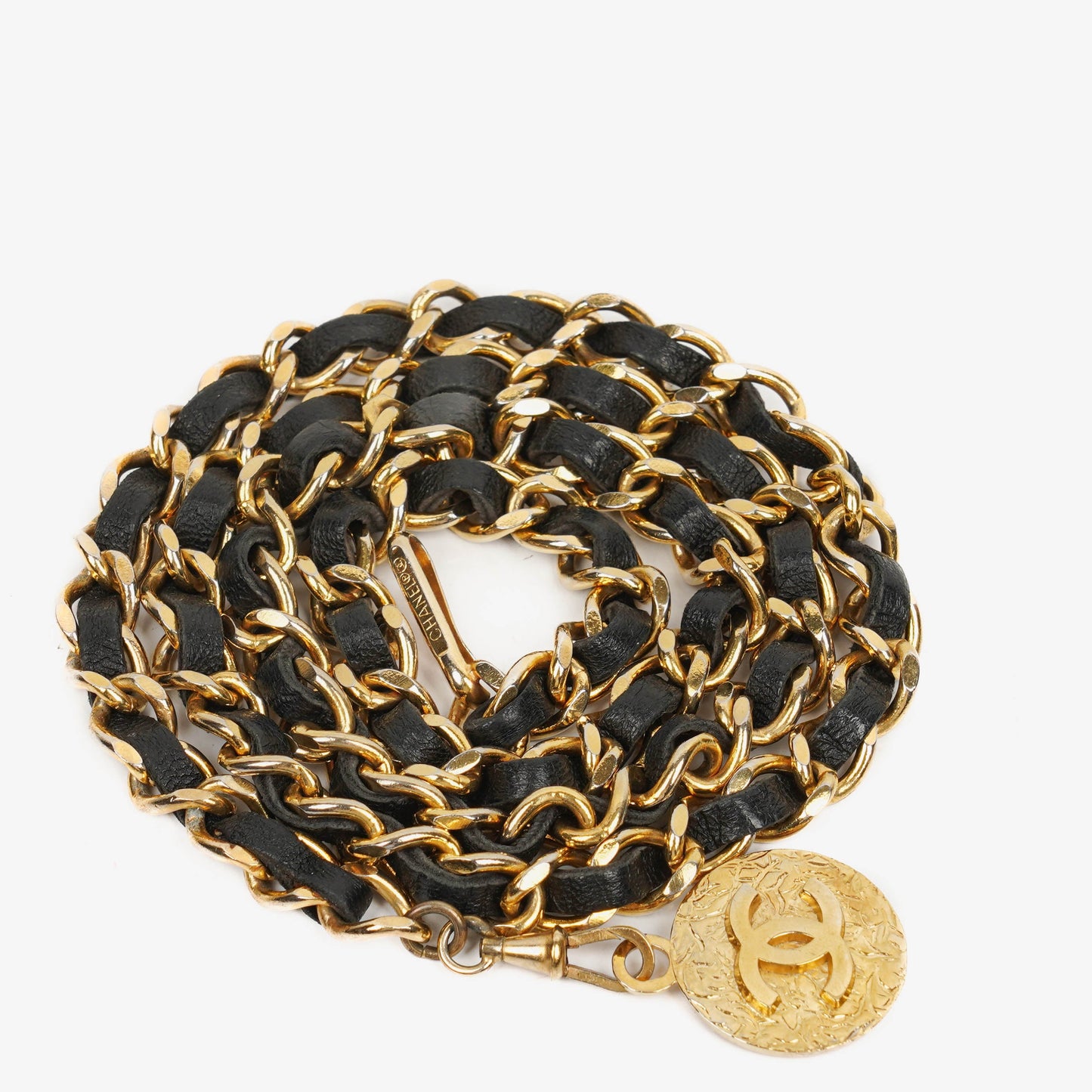 Chanel Lambskin Chain CC Medallion Belt