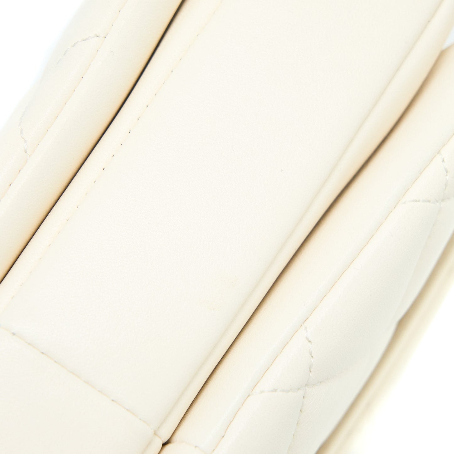 Chanel Small Trendy CC Lambskin White R (Microchip)