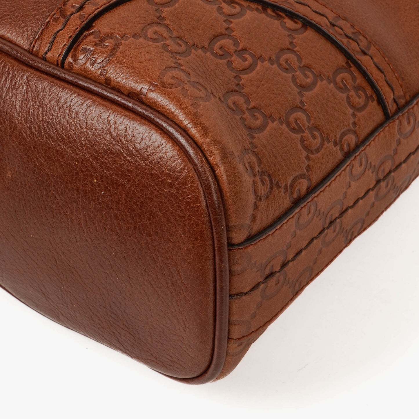 Gucci Brown Leather Signoria Hobo Shoulder Bag