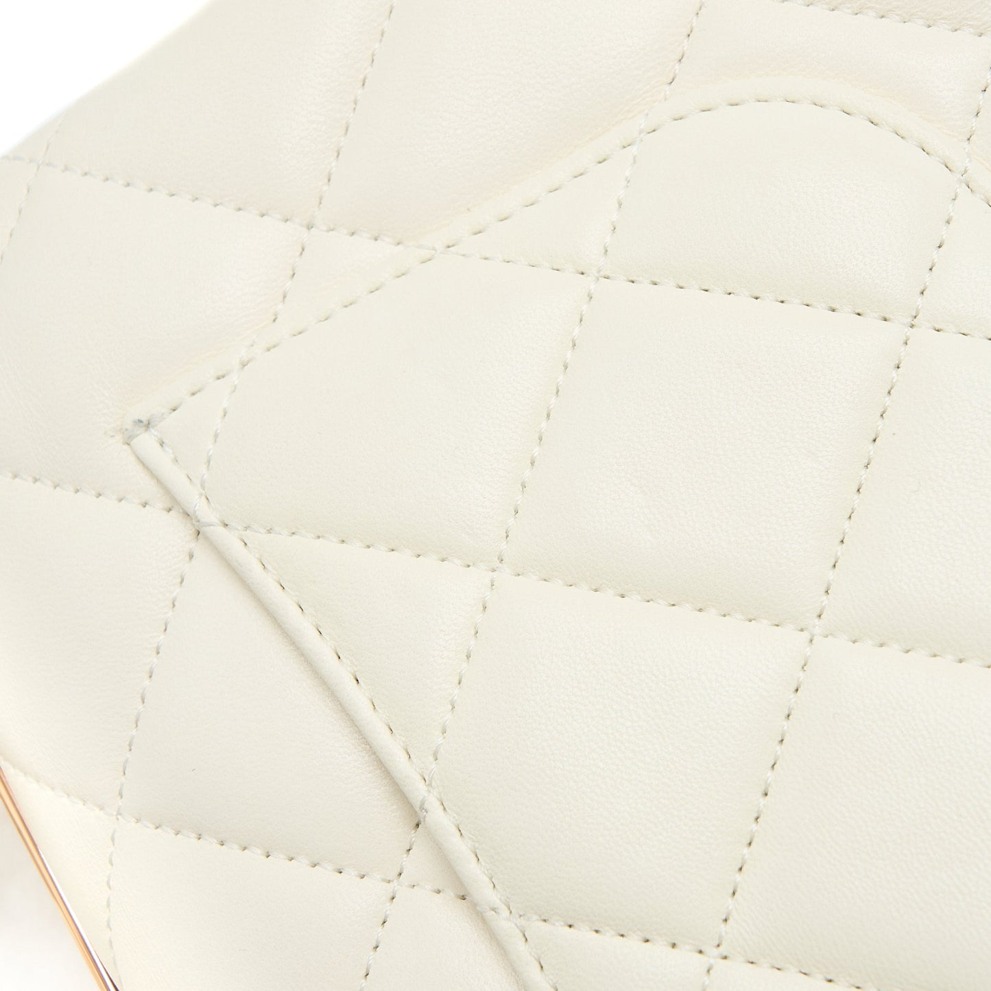 Chanel Small Trendy CC Lambskin White R (Microchip)