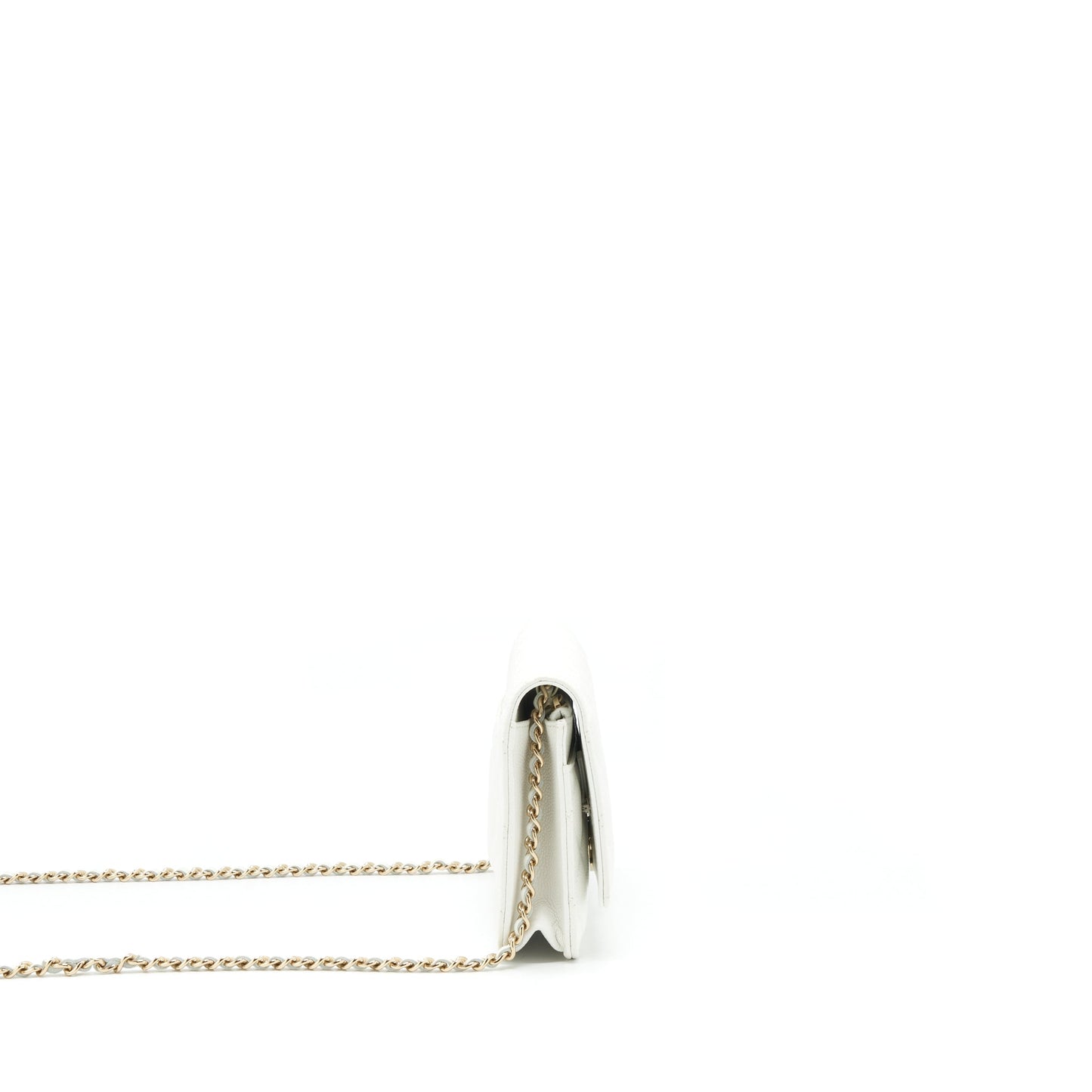 Chanel 21C Wallet On Chain Limit Edition Caviar White L