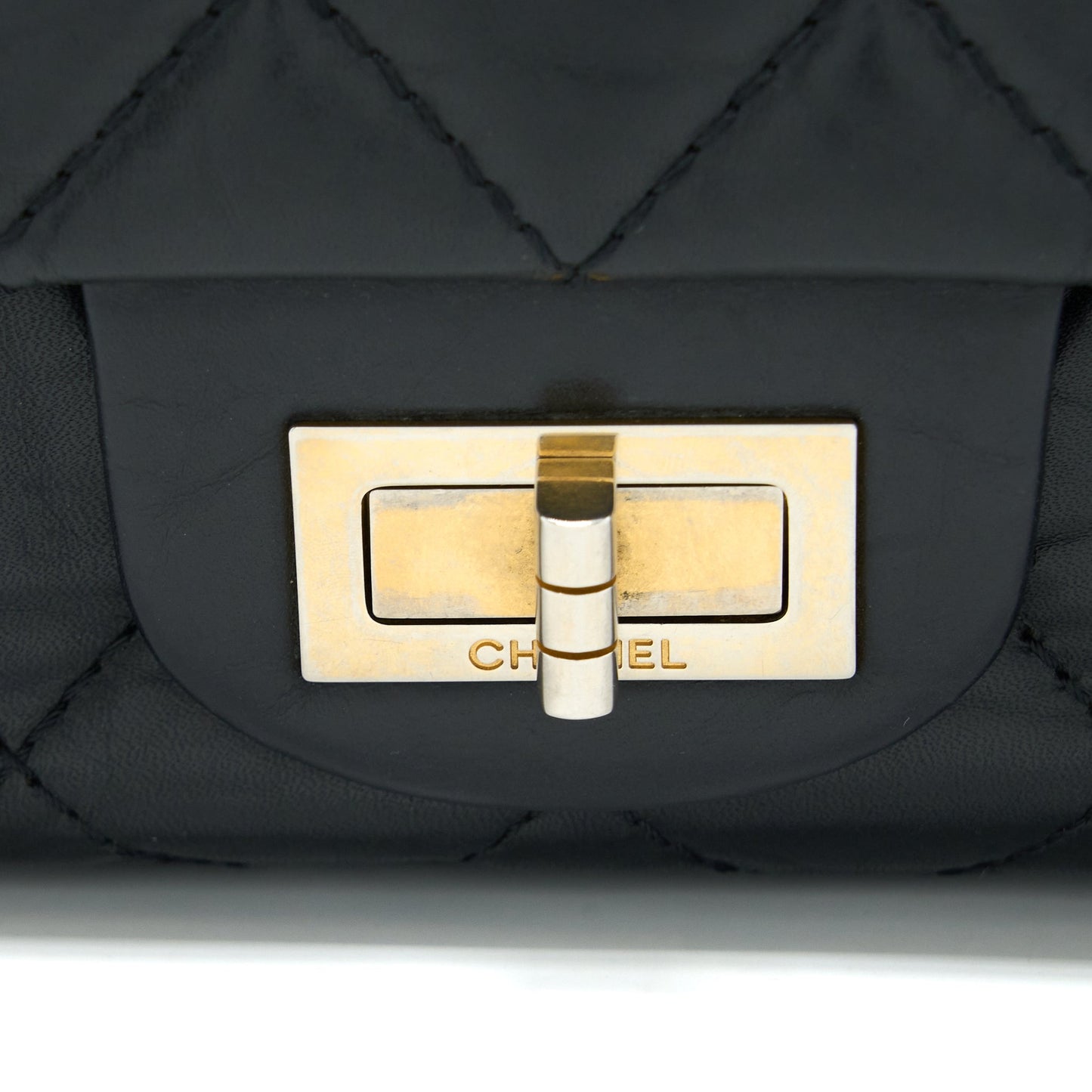 Chanel 2.55 227 Maxi Reissue Flap Bag Aged Calfskin Black L