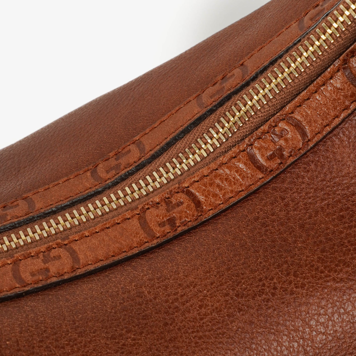 Gucci Brown Leather Signoria Hobo Shoulder Bag