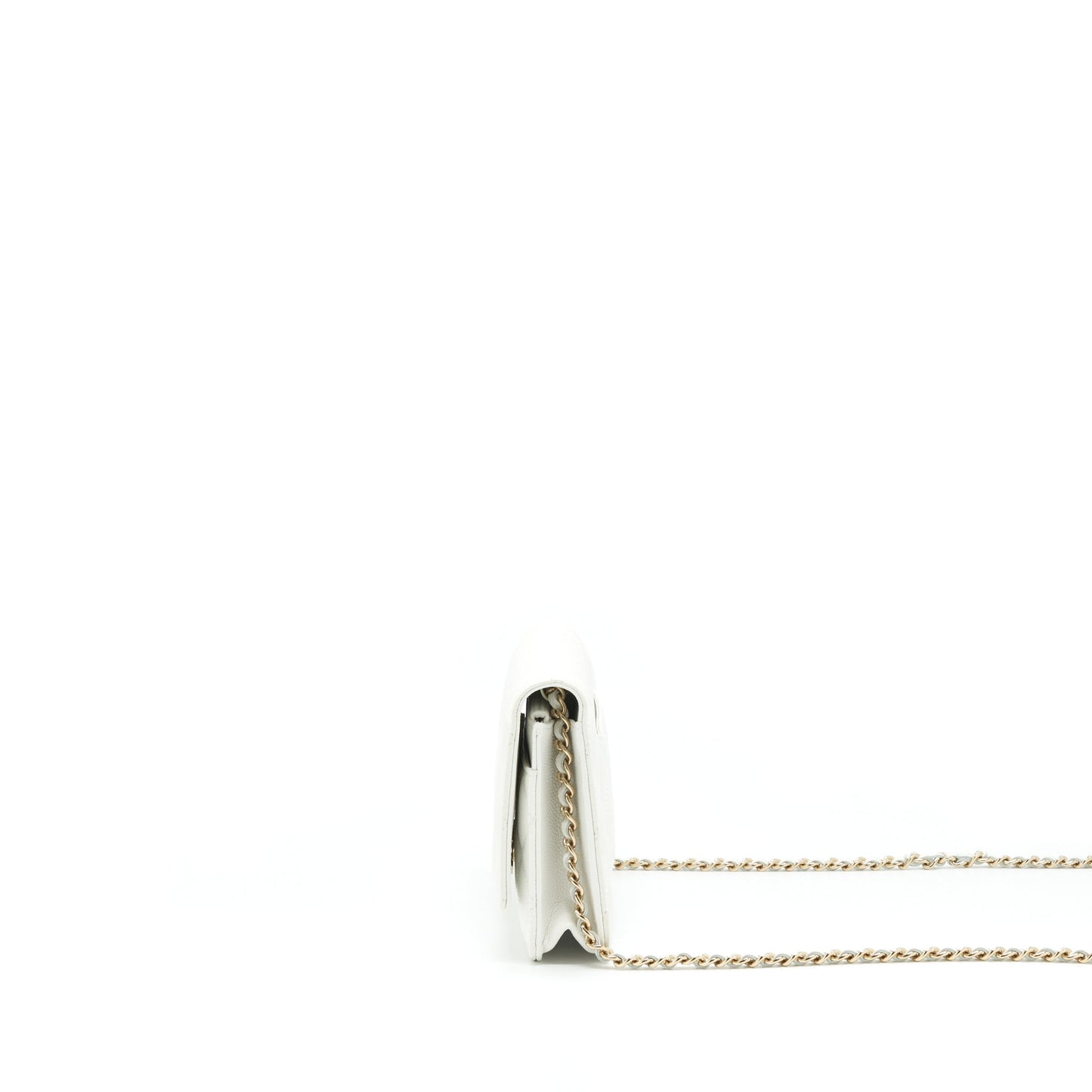 Chanel 21C Wallet On Chain Limit Edition Caviar White L