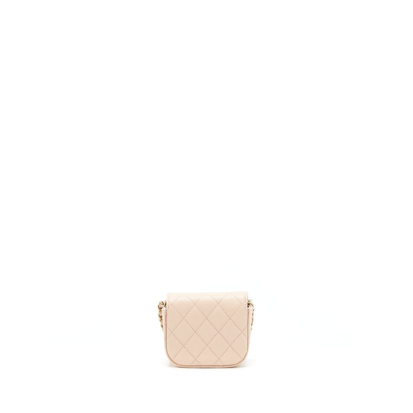 Chanel 22C Mini Flap Vanity Caviar Light Pink L