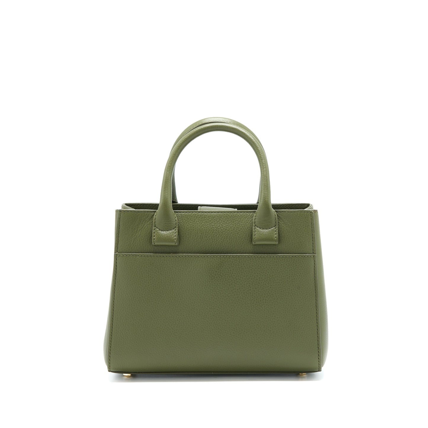 Chanel Small Top Handle Tote Calfskin Green L