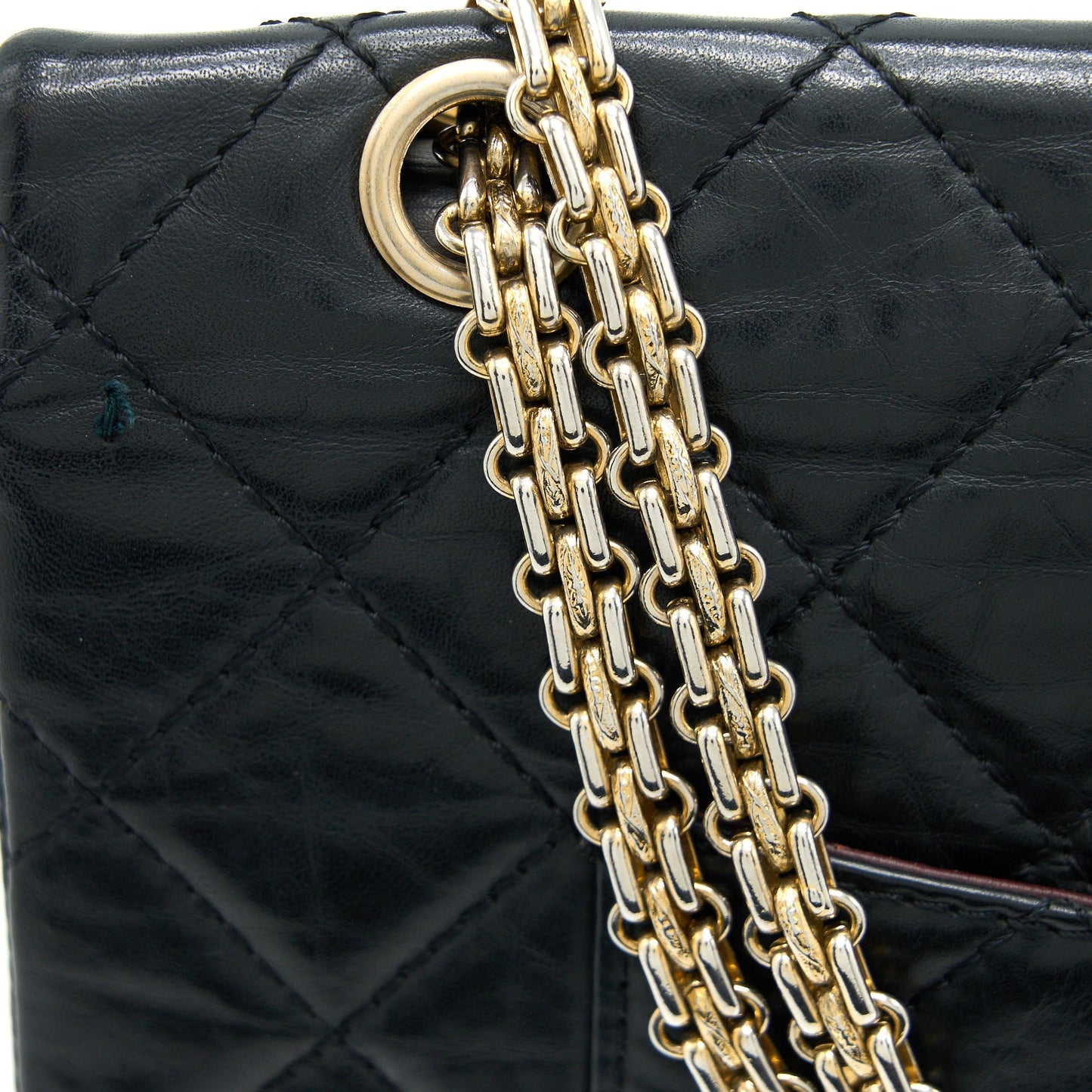 Chanel 2.55 227 Maxi Reissue Flap Bag Aged Calfskin Black L