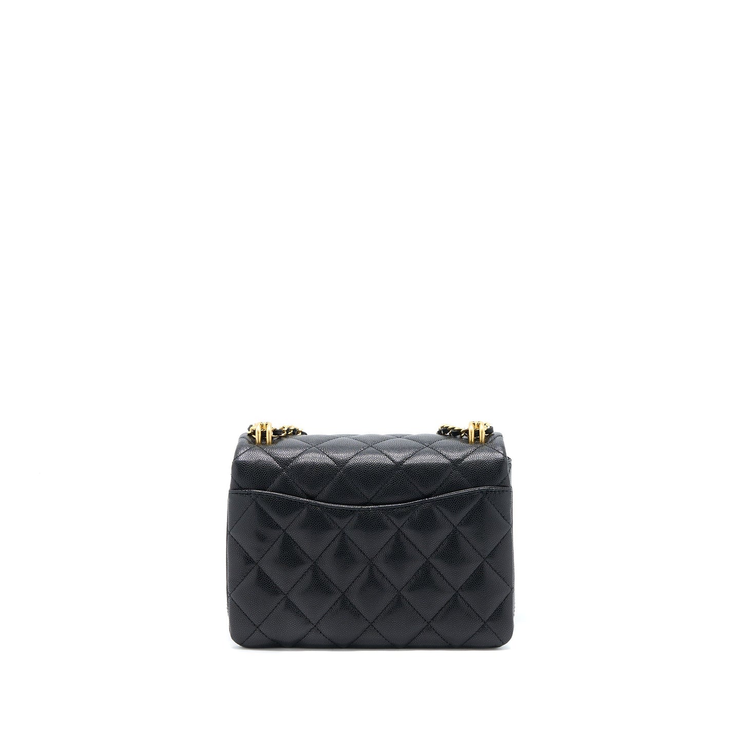 Chanel 22K Coco First Caviar Leather Black  (Microchip)