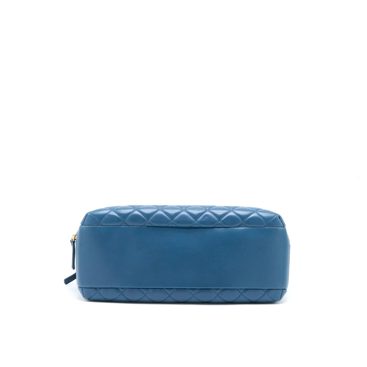 Chanel Quilted Large Trendy CC Bowling Bag Lambskin Blue L