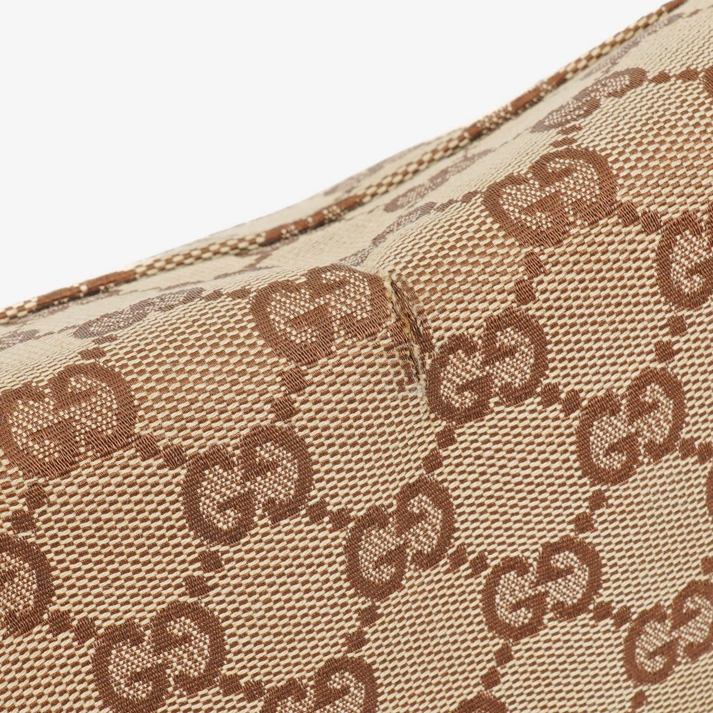 Gucci Beige/Metalic GG Canvas Horsebit Shoulder Bag