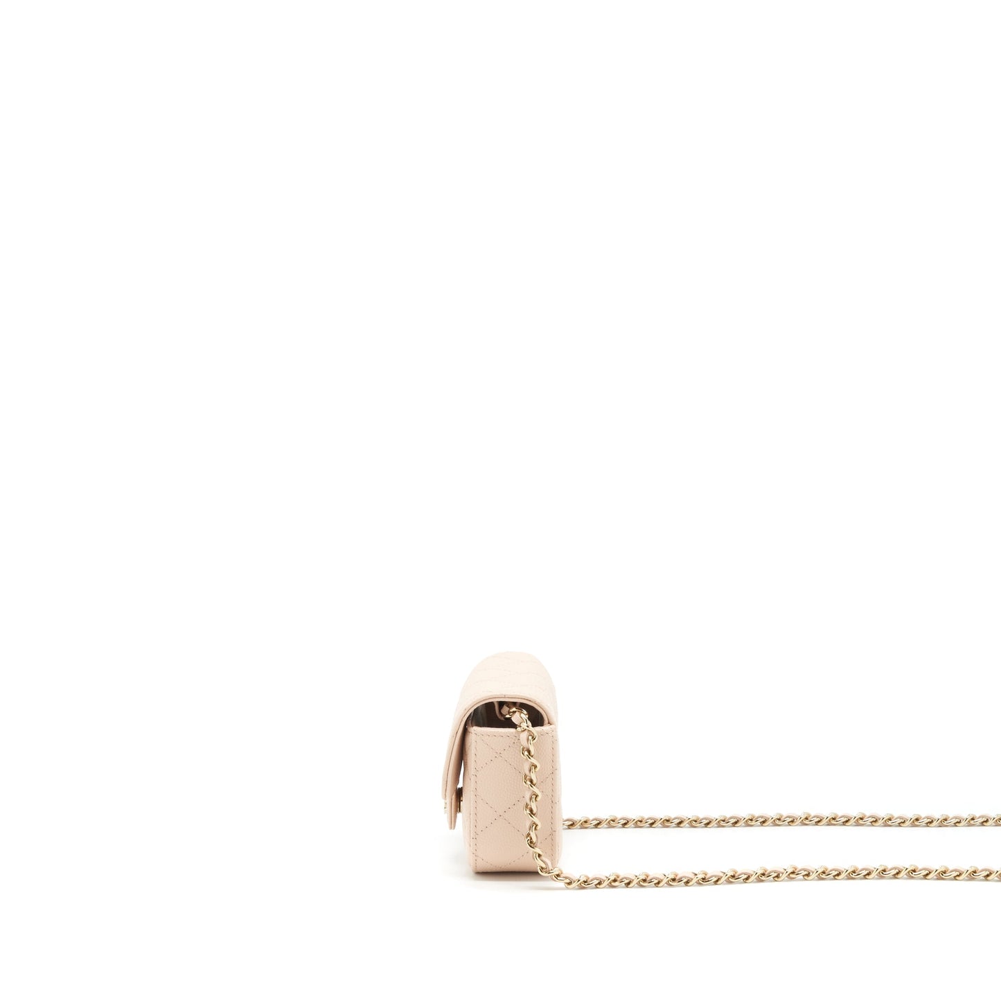 Chanel 22C Mini Flap Vanity Caviar Light Pink L