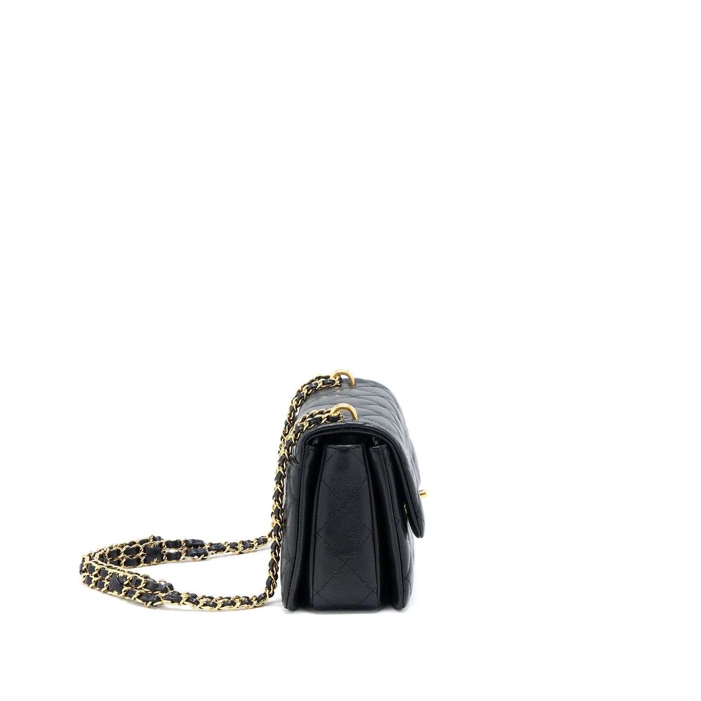 Chanel 22K Coco First Caviar Leather Black  (Microchip)