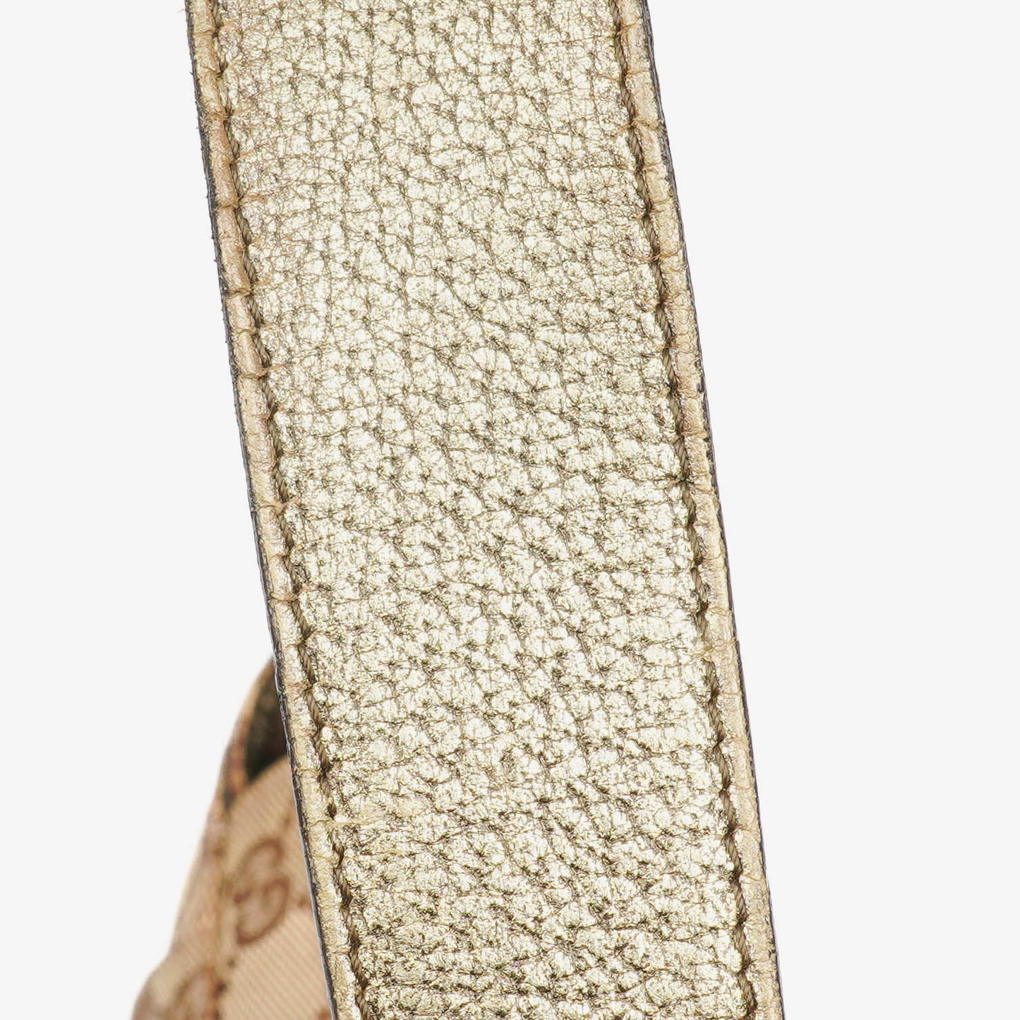Gucci Beige/Metalic GG Canvas Horsebit Shoulder Bag