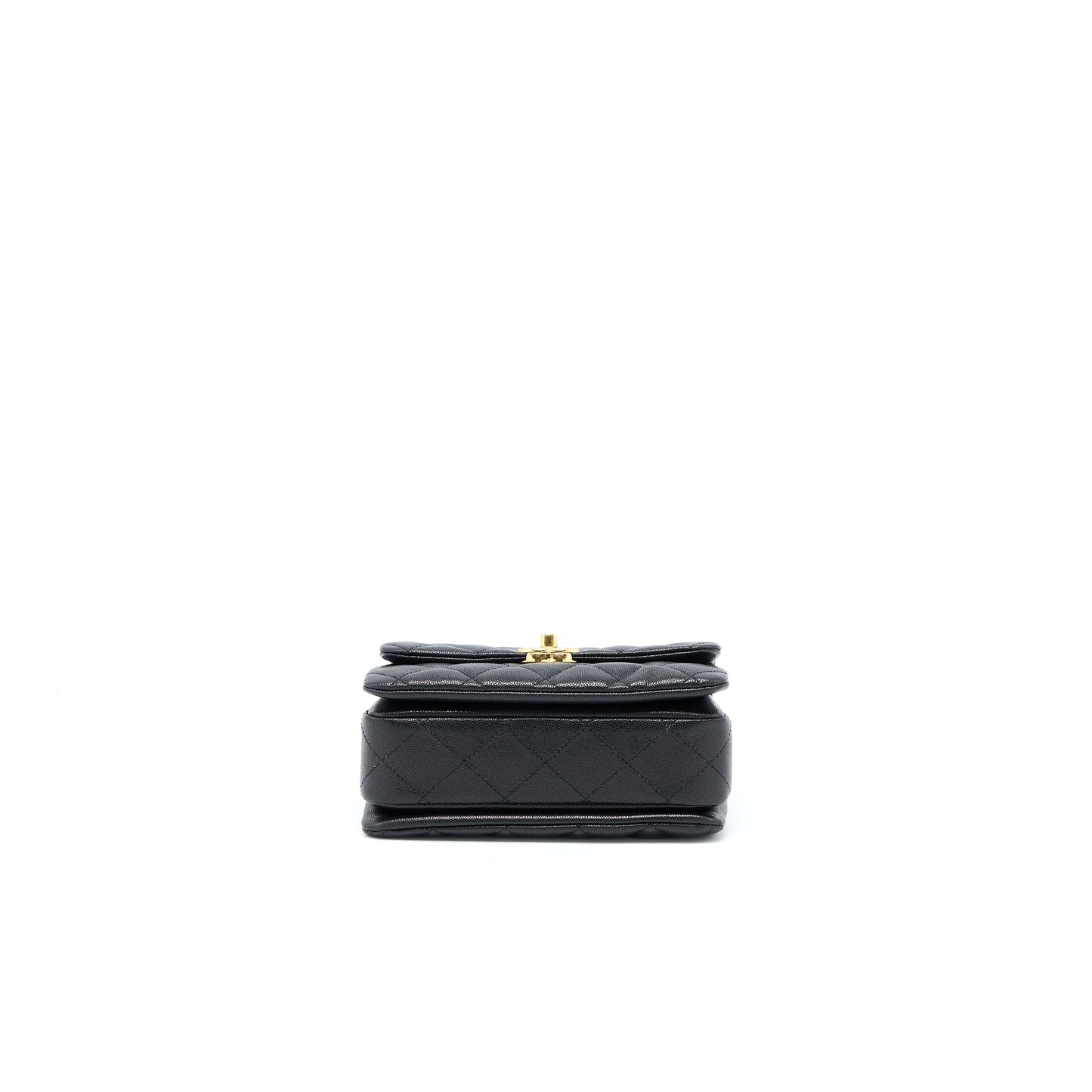 Chanel 22K Coco First Caviar Leather Black  (Microchip)