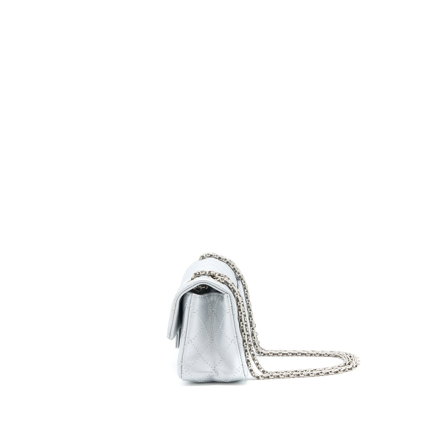 Chanel Mini 2.55 Reissue Flap Bag Calfskin Light Grey