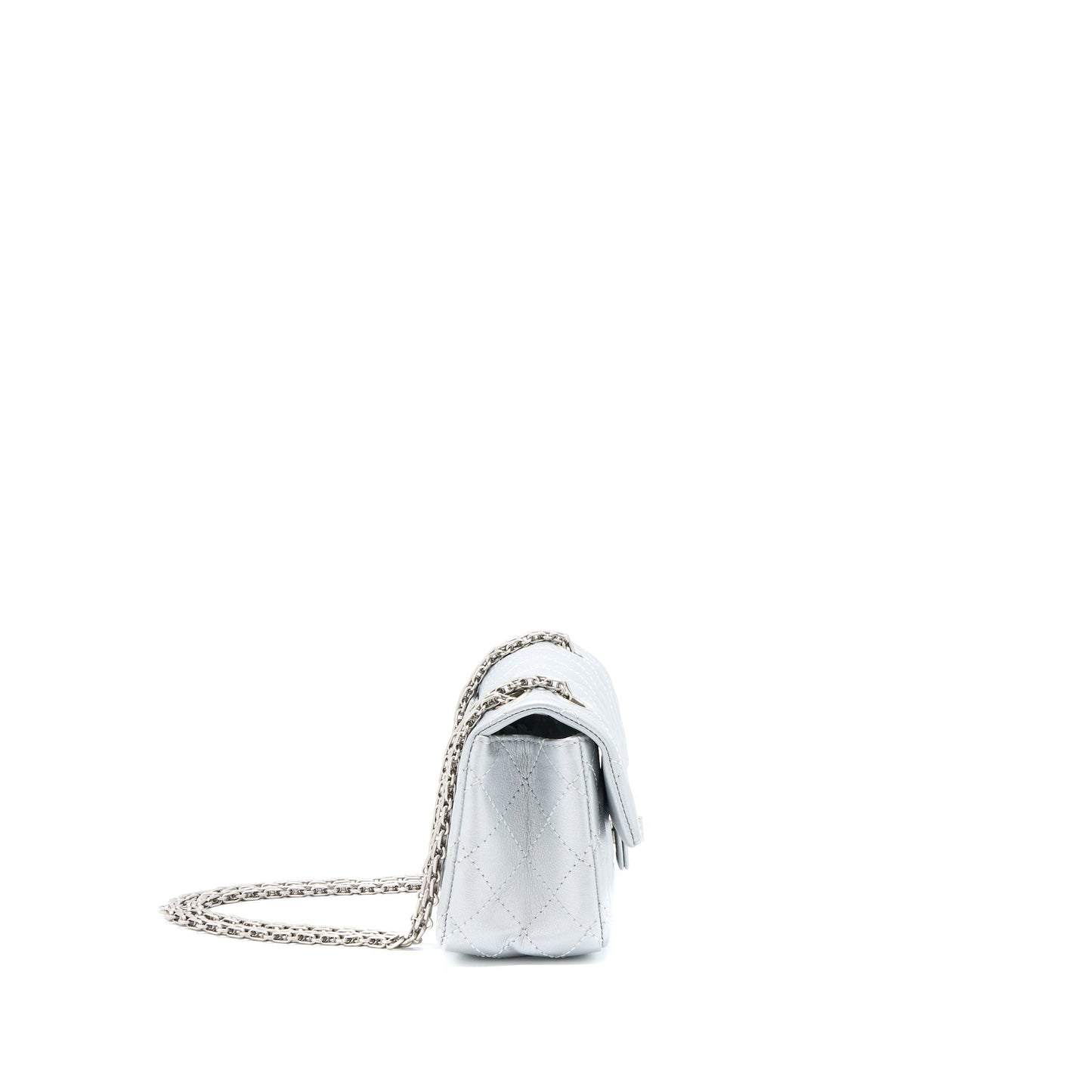 Chanel Mini 2.55 Reissue Flap Bag Calfskin Light Grey