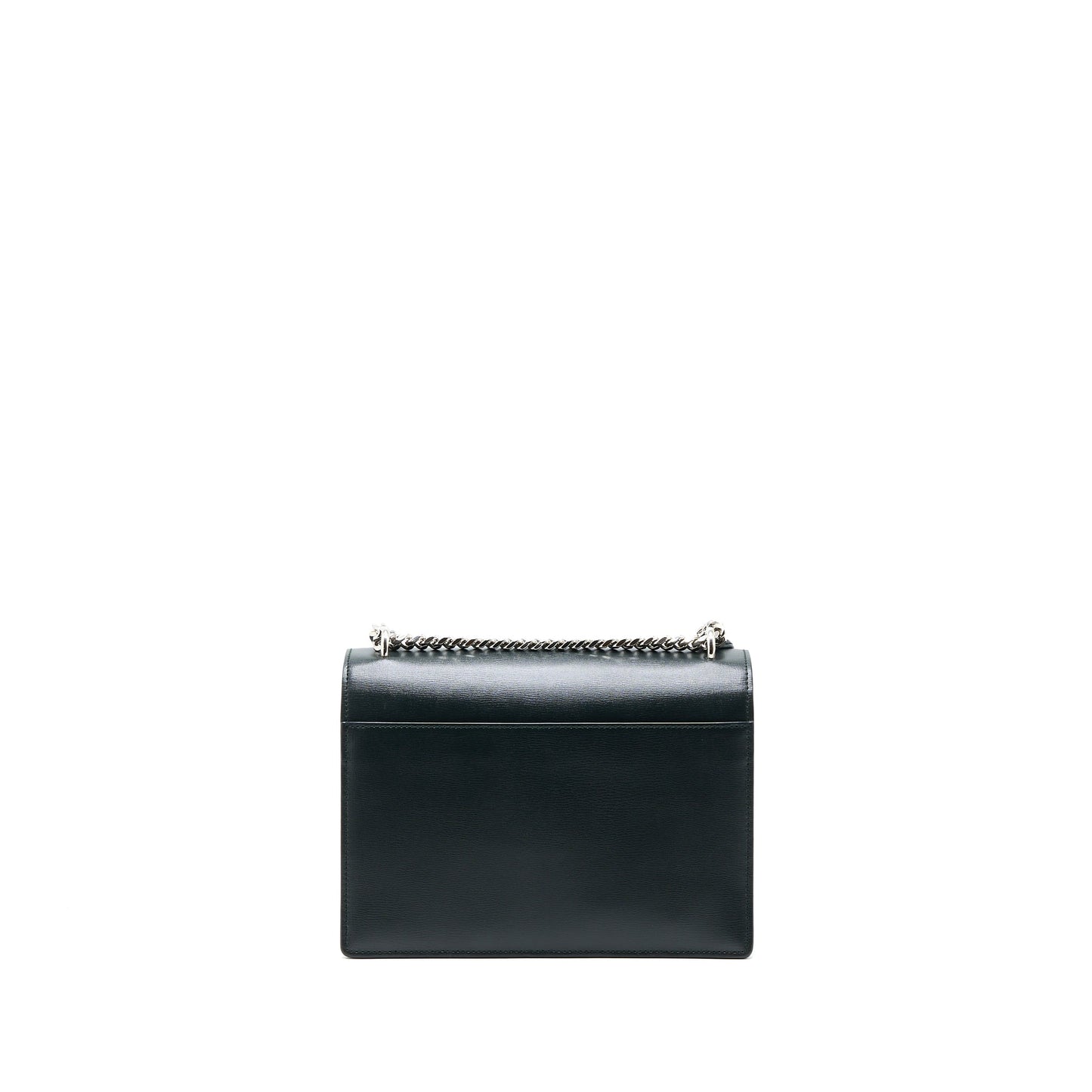 Saint Laurent Sunset Chain Purse Calfskin Dark Green